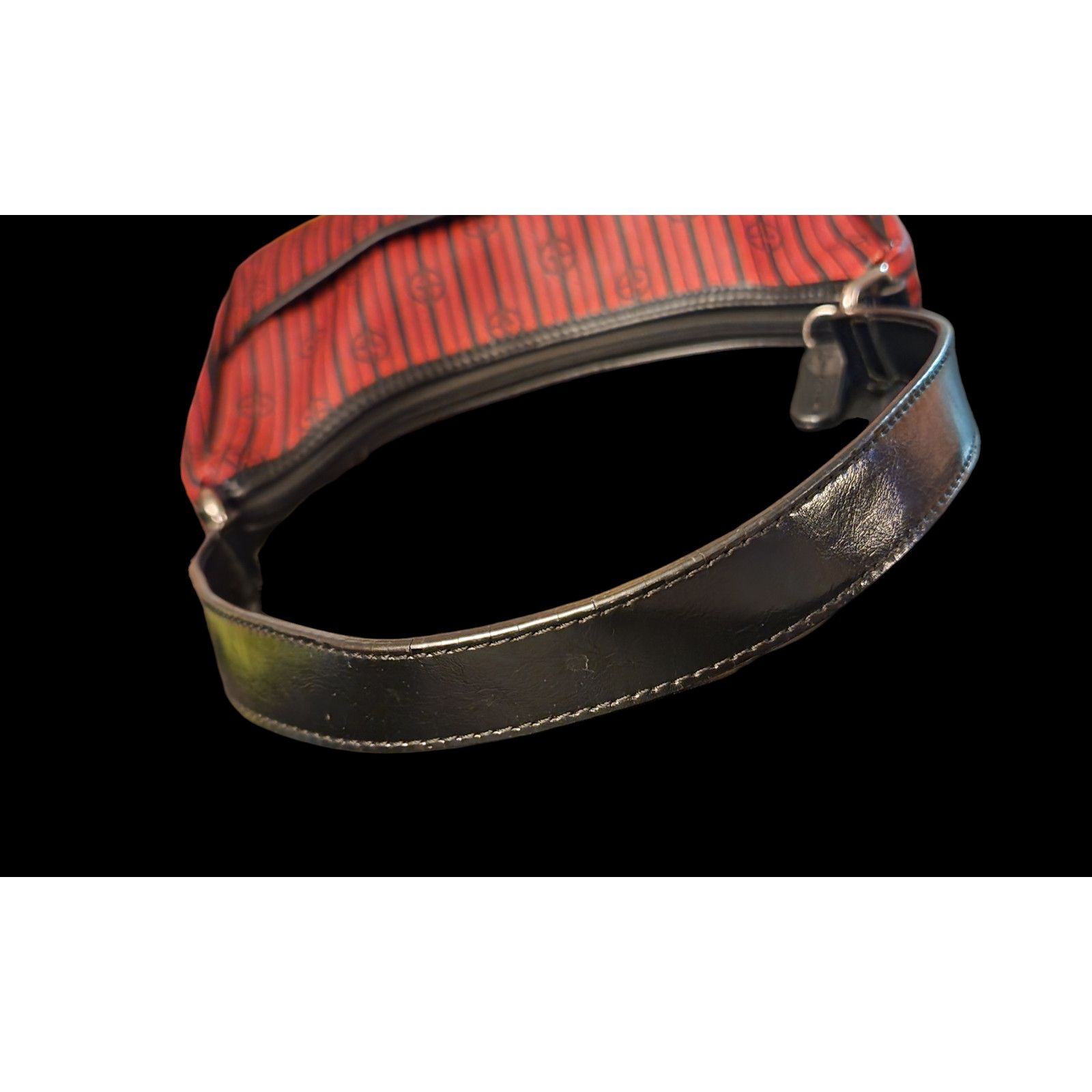 Giani Bernini Giani Bernini Stripe Signature Black/Red Faux Leather Purse Size ONE SIZE - 8 Thumbnail