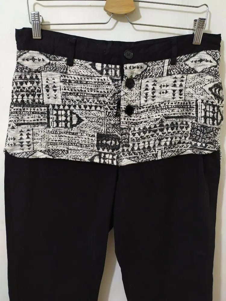 Japanese Brand yul Oriental Layered Cropped Baggy Pants Size US 32 / EU 48 - 2 Thumbnail