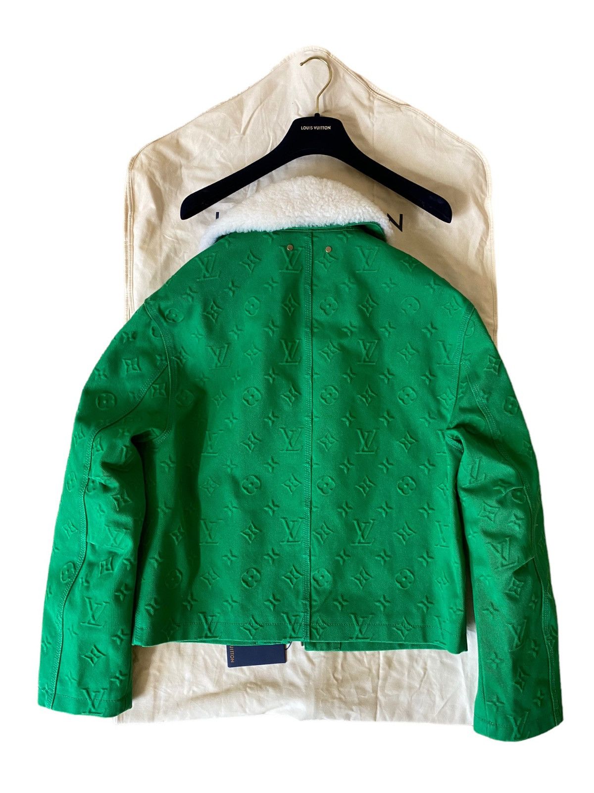 Louis Vuitton Louis Vuitton Carpenter Green 46 Denim Jacket 3D Monogram Size US S / EU 44-46 / 1 - 7 Thumbnail