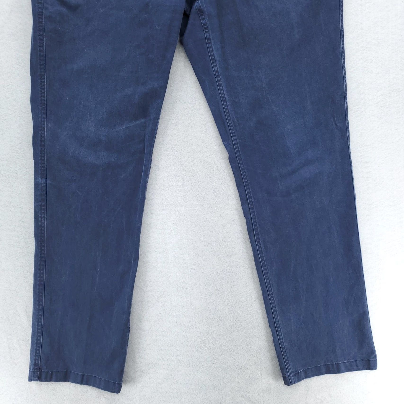 Toad&Co Toad&Co Mission Ridge Pants Mens 36x32 Blue Lean Fit Stretch Organic Cotton Pants Slim Front Pockets Casual Travel Workwear Mens Size US 36 / EU 52 - 4 Thumbnail