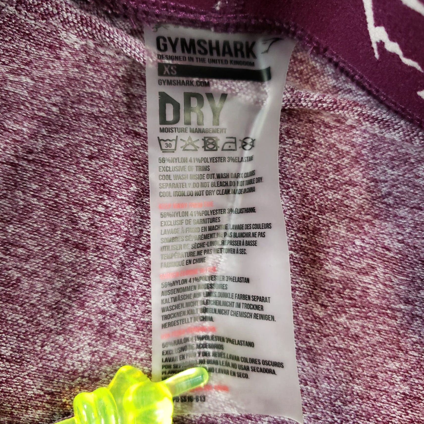 Gymshark Gymshark Leggings Womens XS Purple Running Yoga Comfort Compression Size 26" / US 2 / IT 38 - 6 Thumbnail