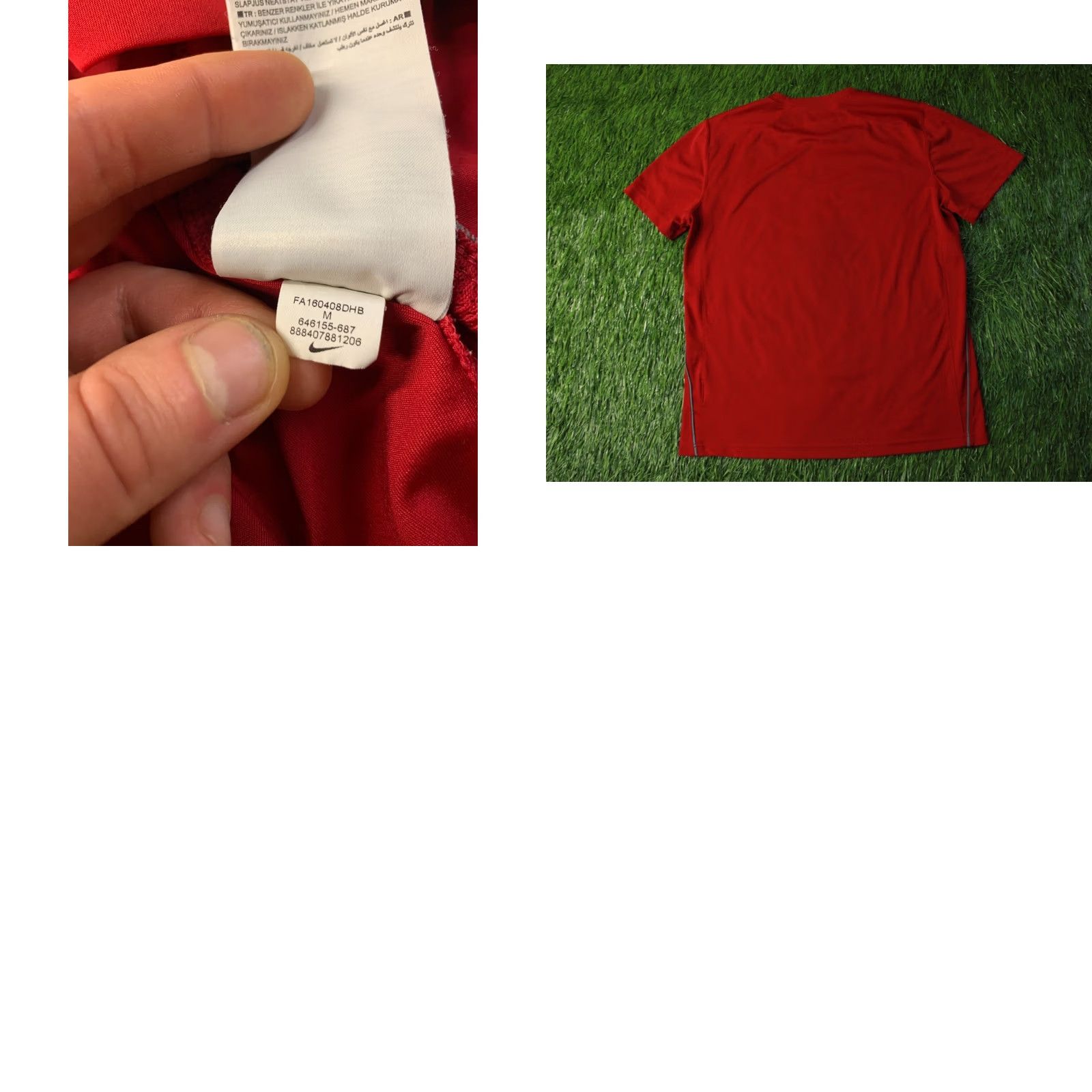 Nike NIKE Shirt Men M Medium Red and Gray Dri-Fit ORIGINAL 2016 Training Nike Running Jersey T-Shirt Short Sleeve Crew Neck Sports Size US M / EU 48-50 / 2 - 8 Thumbnail
