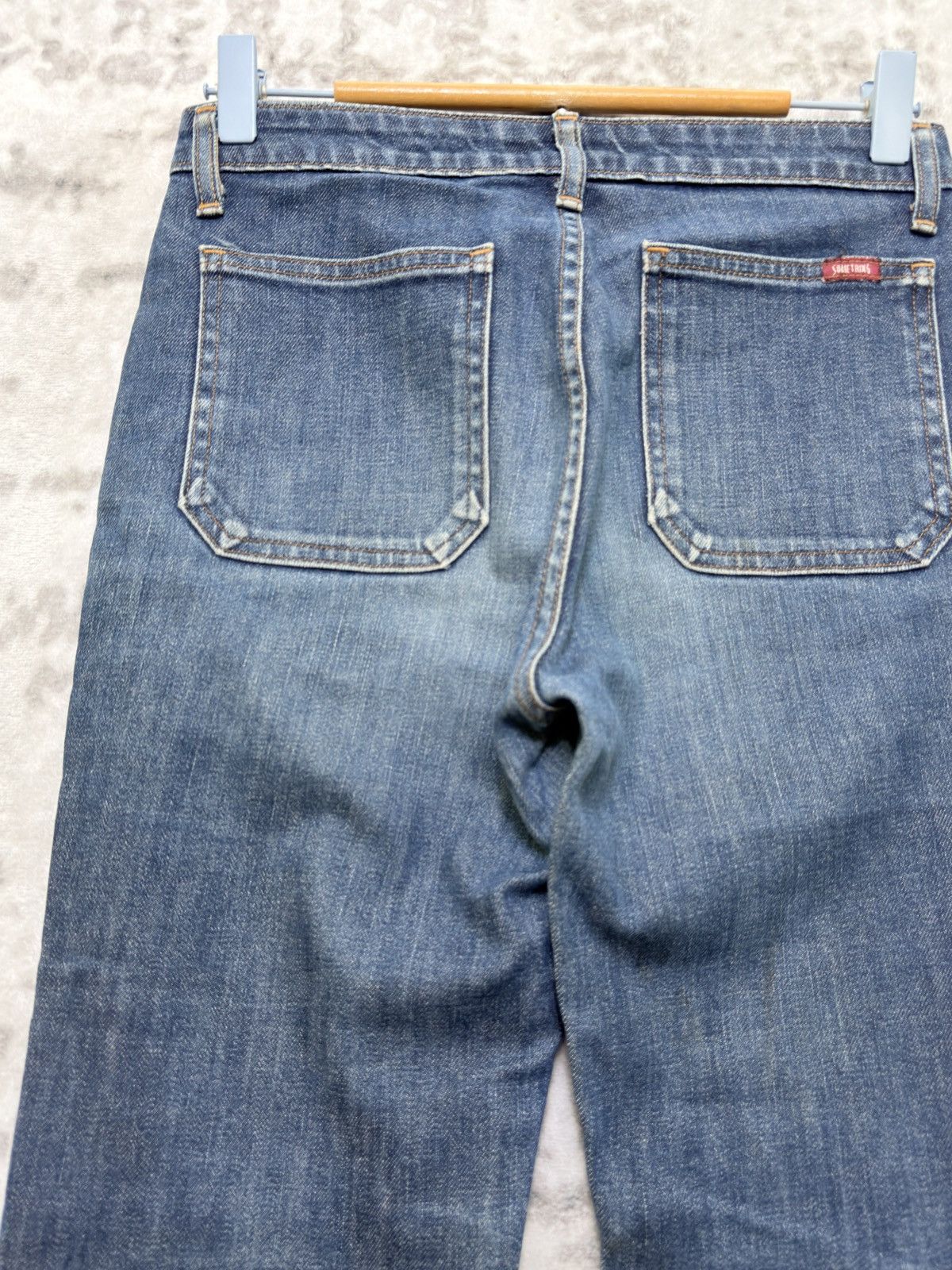 Edwin Vintage Something Flared Bush Pants Y2K Bell Bottom Denim Size 26" / US 2 / IT 38 - 10 Thumbnail