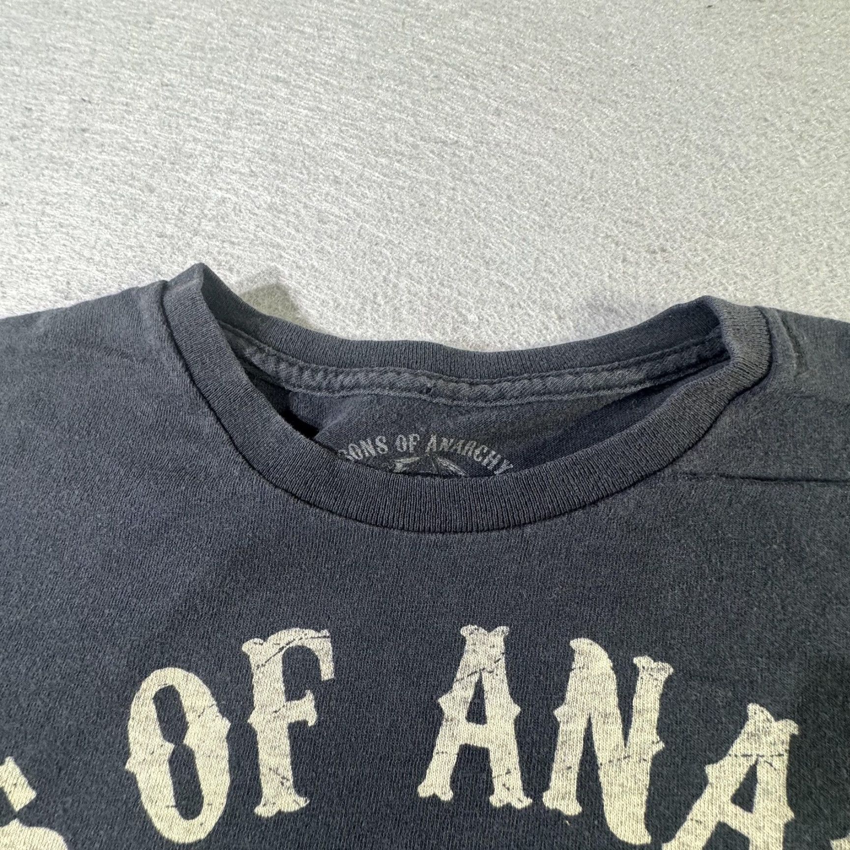 Vintage VINTAGE Sons of Anarchy T-Shirt Men 2XL Black Graphic Crewneck FX TV Show Biker Skull Reaper Size US XXL / EU 58 / 5 - 5 Thumbnail