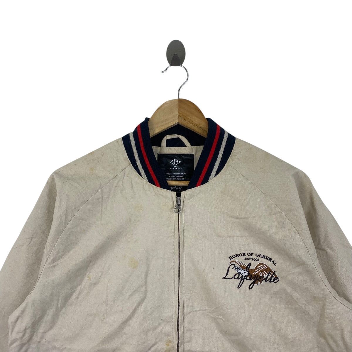Lafayette 148 LAFAYETTE Bomber Jacket Beige Color Size US L / EU 52-54 / 3 - 2 Thumbnail