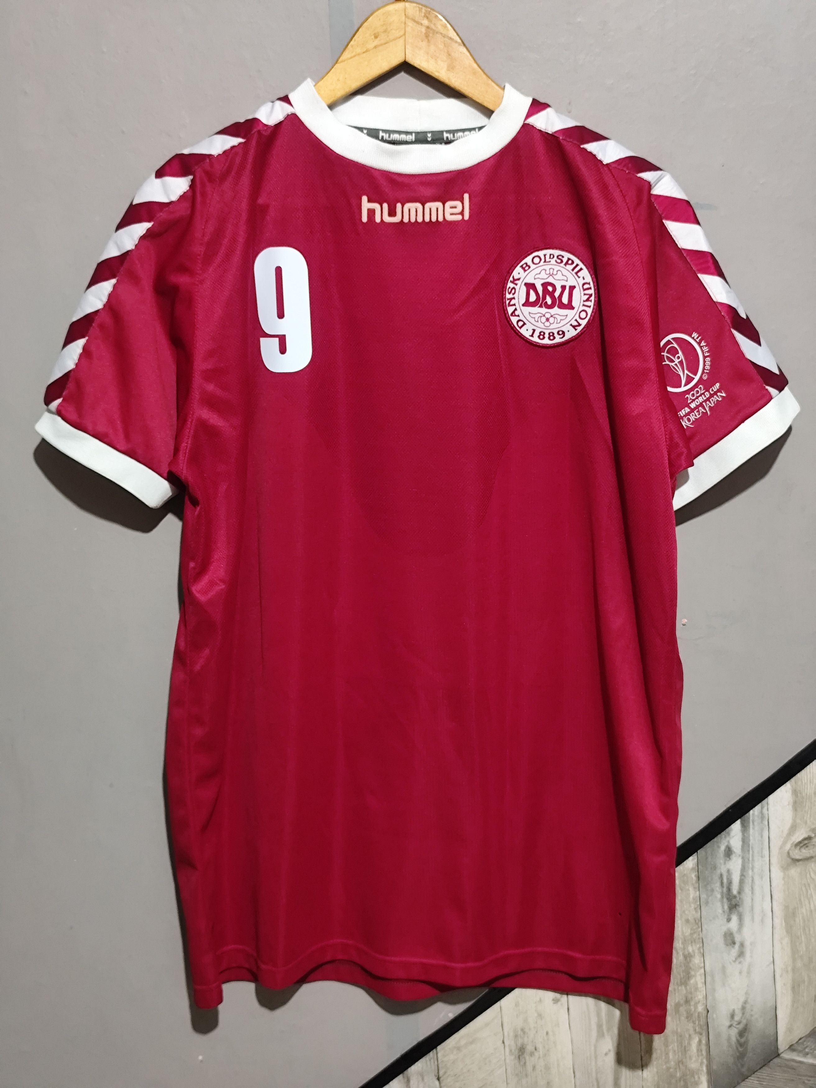 Hummel x Denmark #9 Tomasson WC 2002 Home Jersey