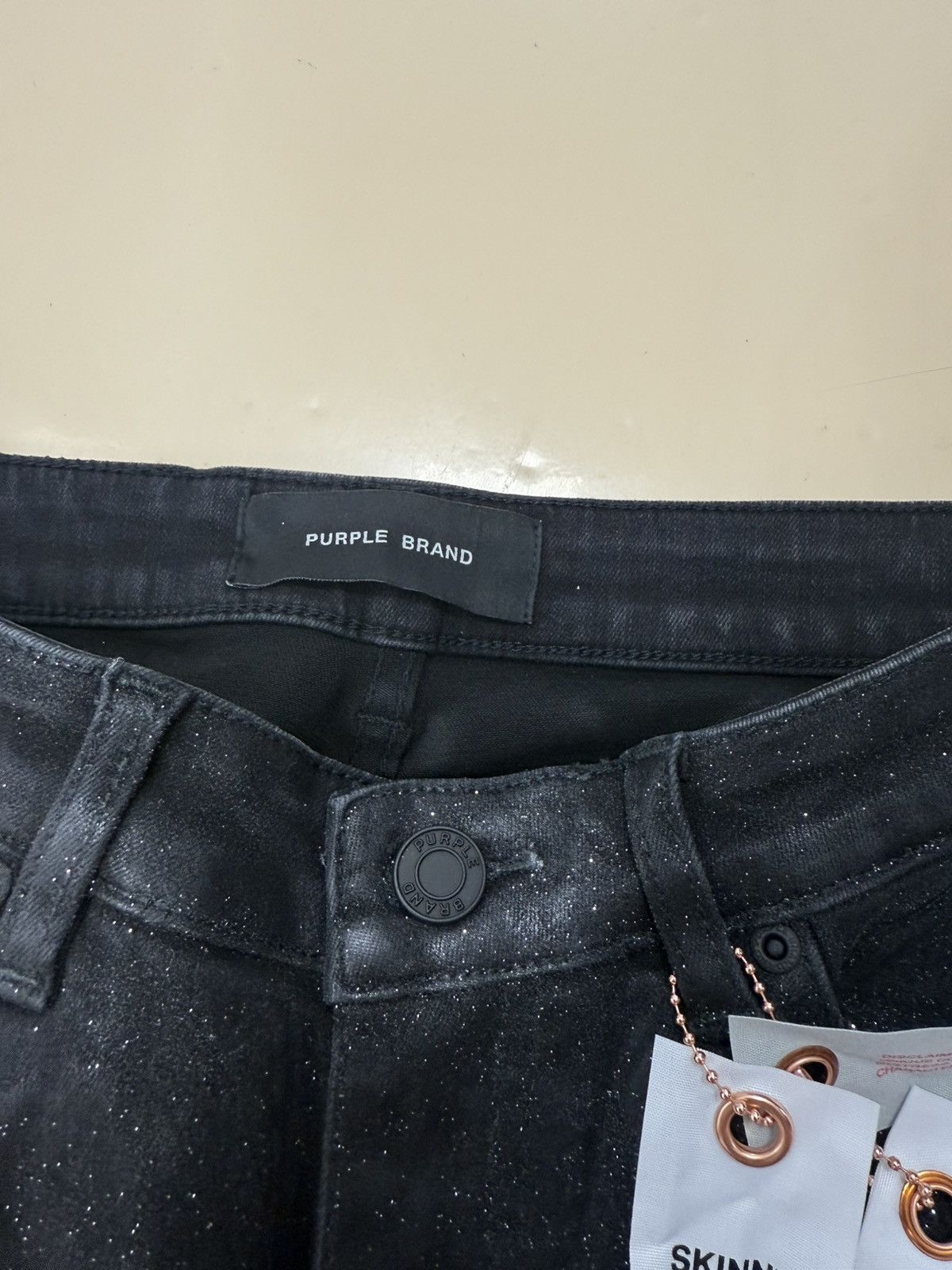 Other Purple Brand Glitter Black Jeans Size 26" / US 2 / IT 38 - 4 Thumbnail