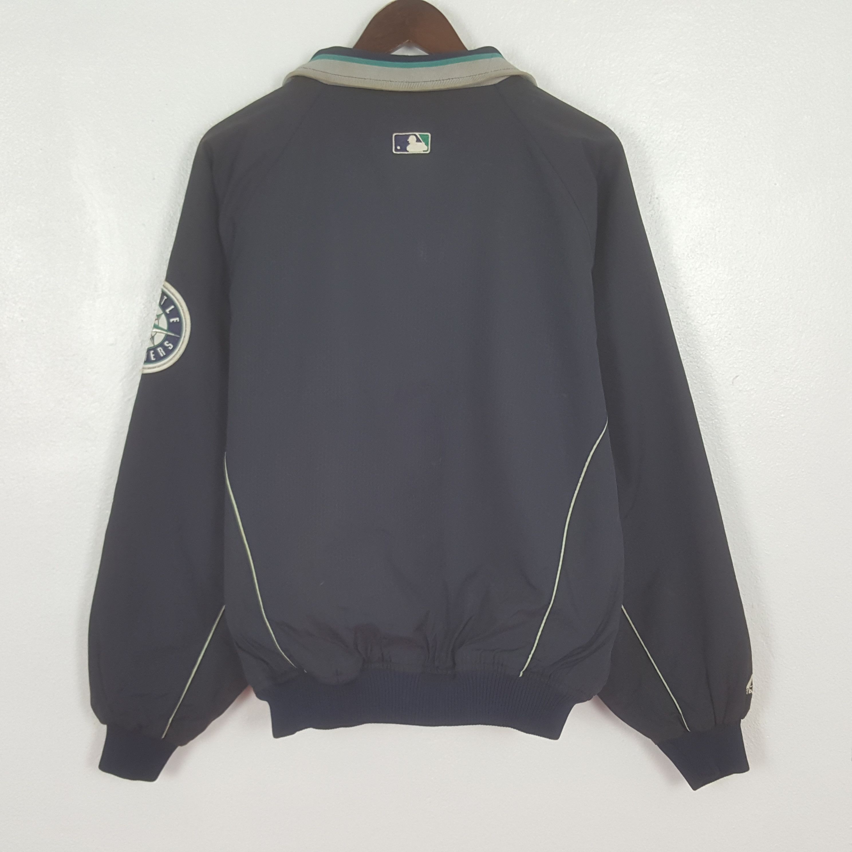 Majestic Vintage Mariners MLB Bomber Jacket Size US L / EU 52-54 / 3 - 3 Thumbnail