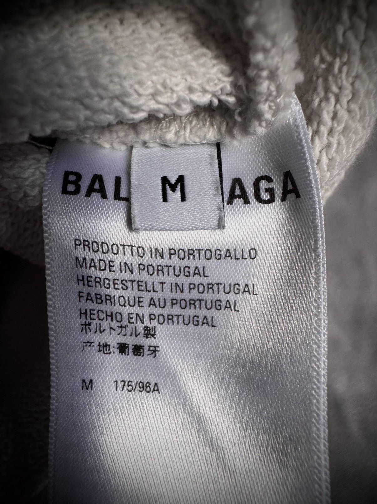 Balenciaga embroidered campaing political logo