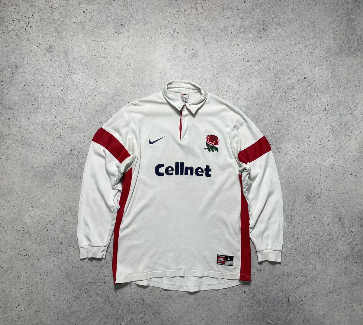 Nike × Vintage Nike Vintage 90s England Rugby League Jersey Sweatshirt Y2K Size US L / EU 52-54 / 3 - 1 Thumbnail