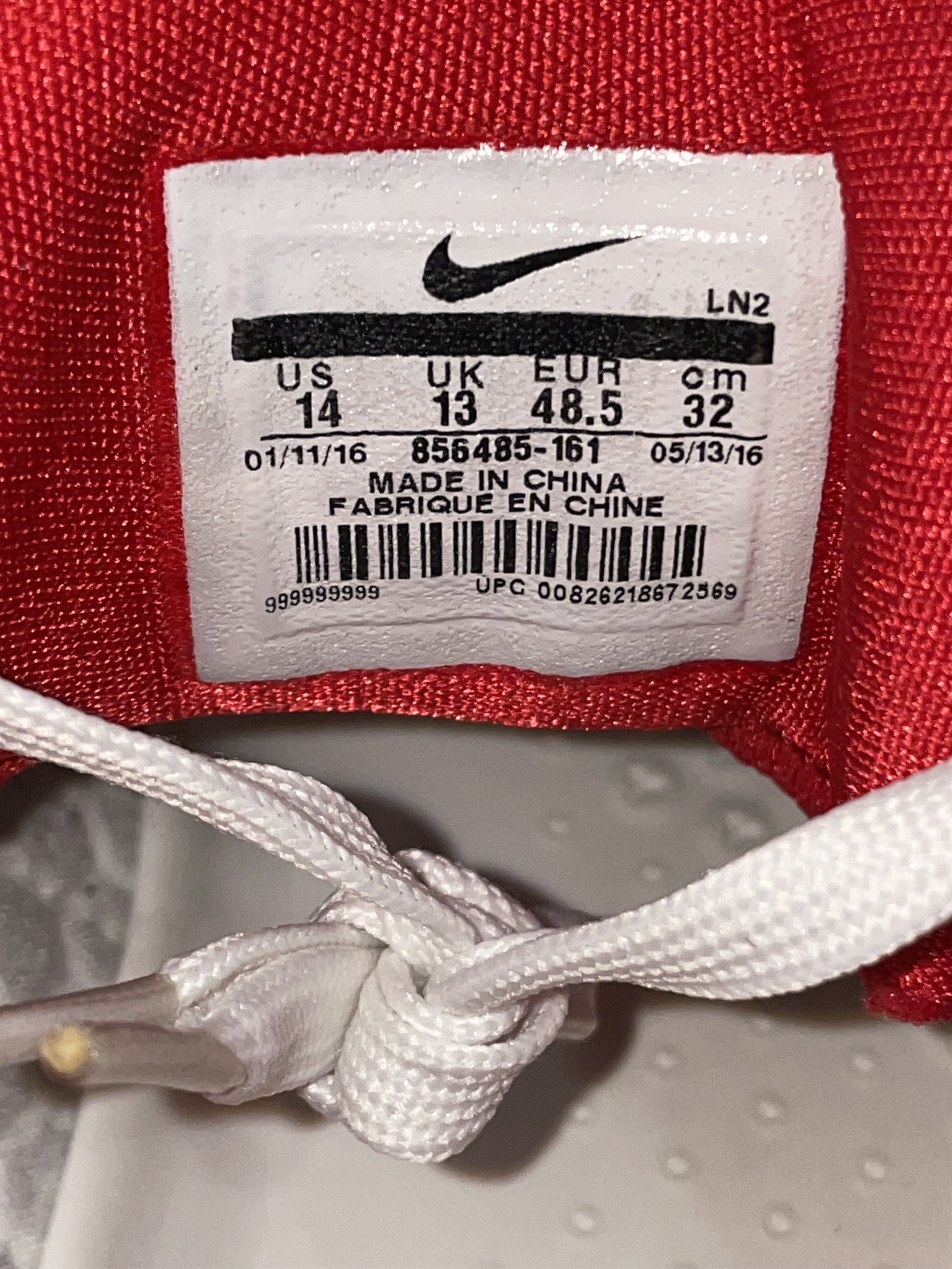 Nike Nike Kobe 11 TB “White Gym Red” 856485-161 size 14 Size US 14 / EU 47 - 11 Thumbnail