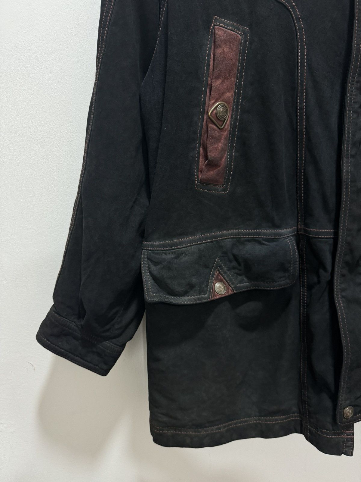 Japanese Brand × Vintage VINTAGE CONCERIA EGERIA SRL SUEDE LEATHER JACKET Size US L / EU 52-54 / 3 - 5 Thumbnail