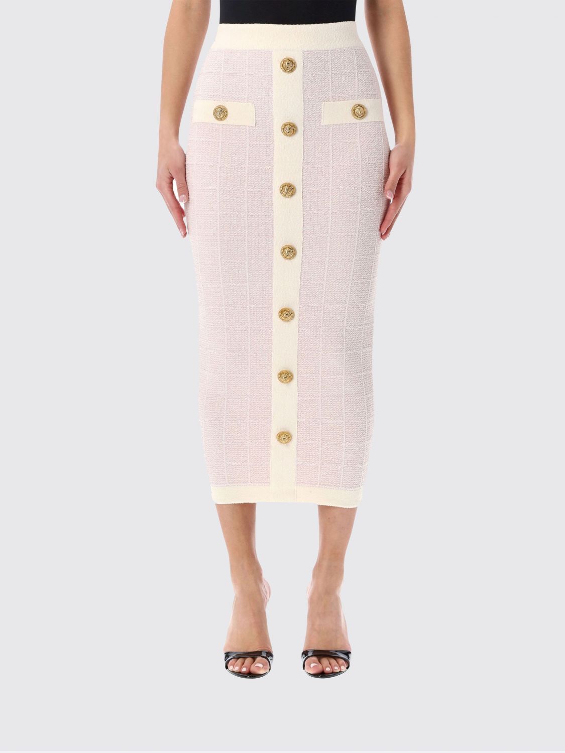 Balmain Balmain Skirt Woman Pink Size 25" / US 0 / IT 36 - 1 Thumbnail