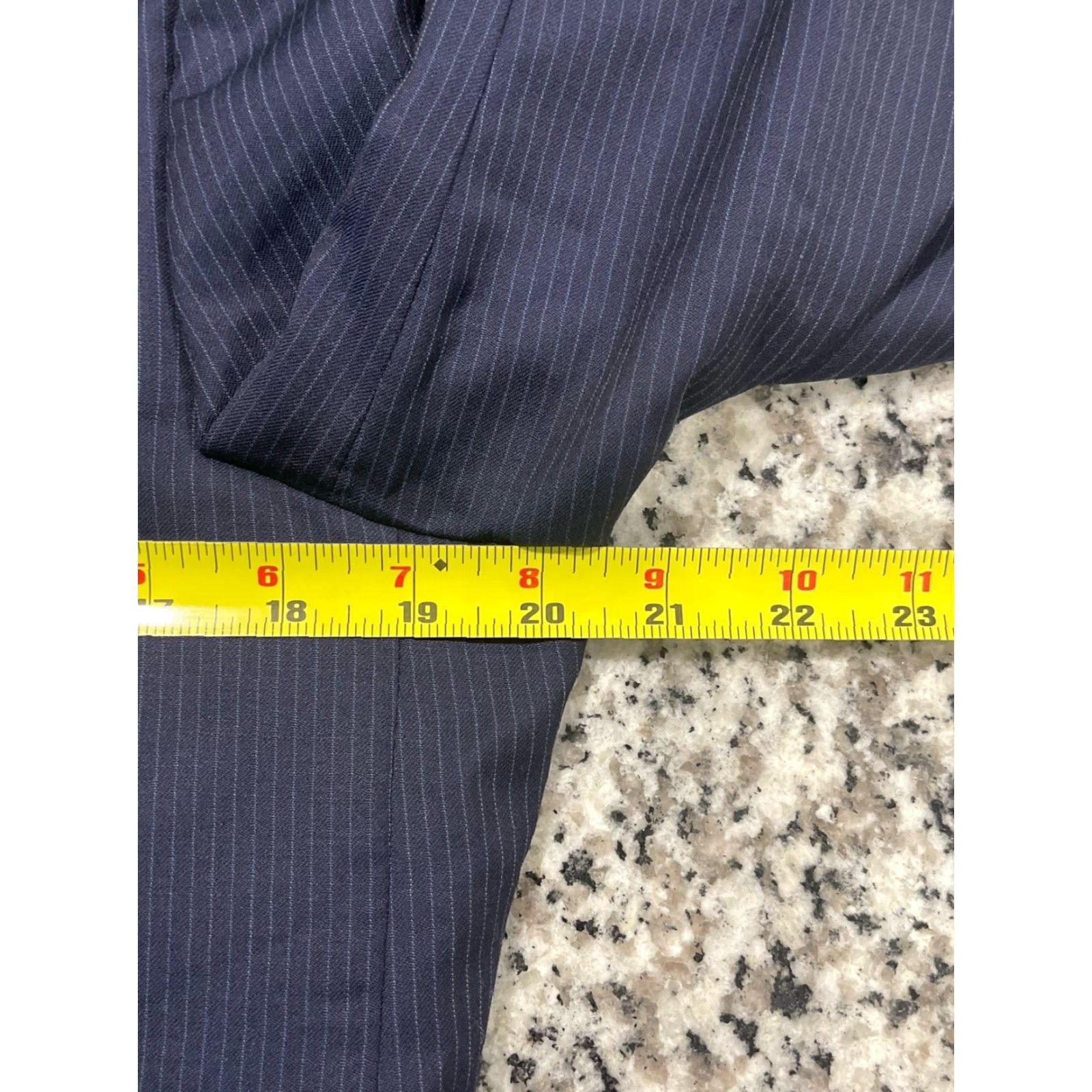VINTAGE Todd Snyder Suit Jacket Men Regular Fits Wool Blue Pinstripes 40R
