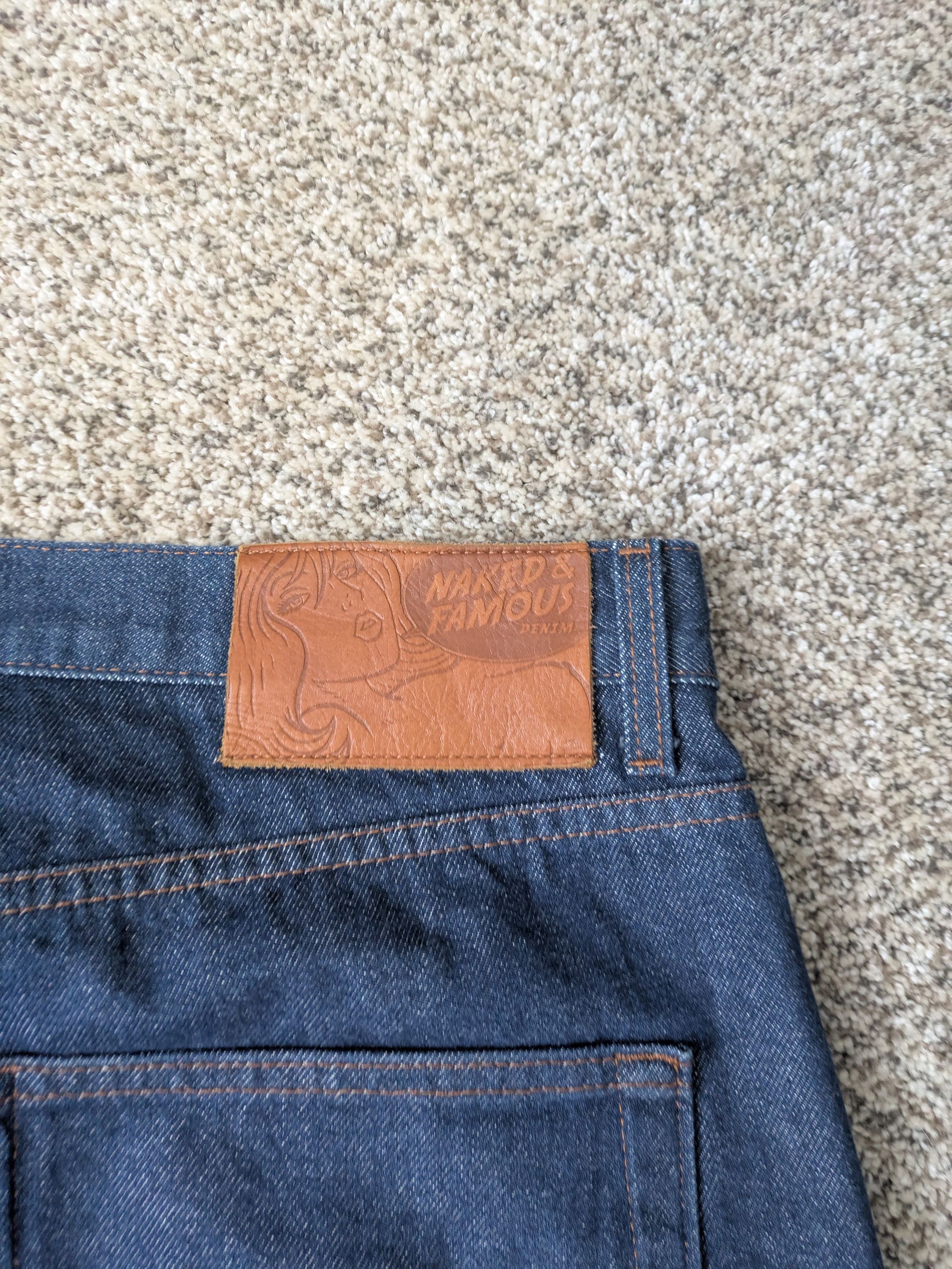 Naked & Famous Natural Indigo Selvedge Size US 36 / EU 52 - 4 Thumbnail