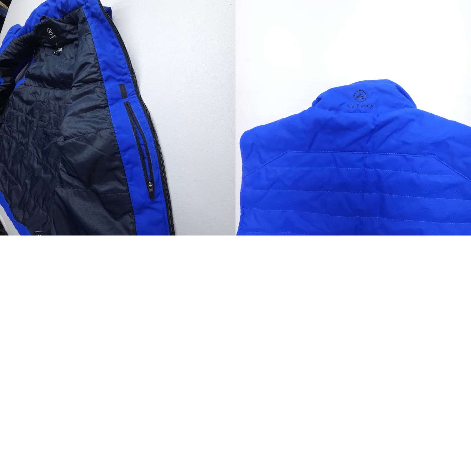 Vintage Aether Trace Vest Mens XS Blue Quilted Lined Full Zip Hiking Insulated Size 0 Size US XS / EU 42 / 0 - 8 Thumbnail