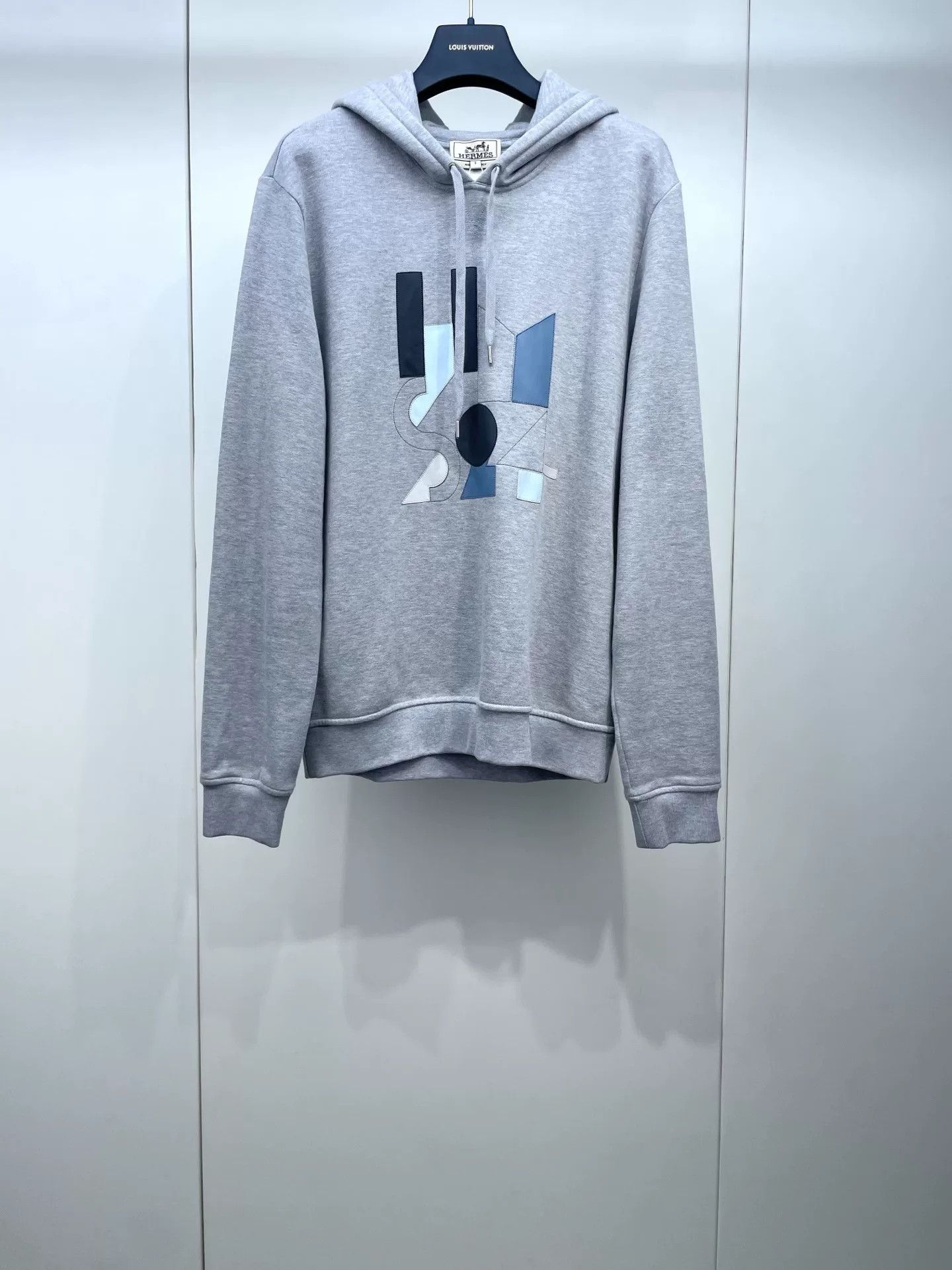 Hermes Hermes 2024 Gray Colorblock Hooded Sweatshirt Size US S / EU 44-46 / 1 - 1 Thumbnail