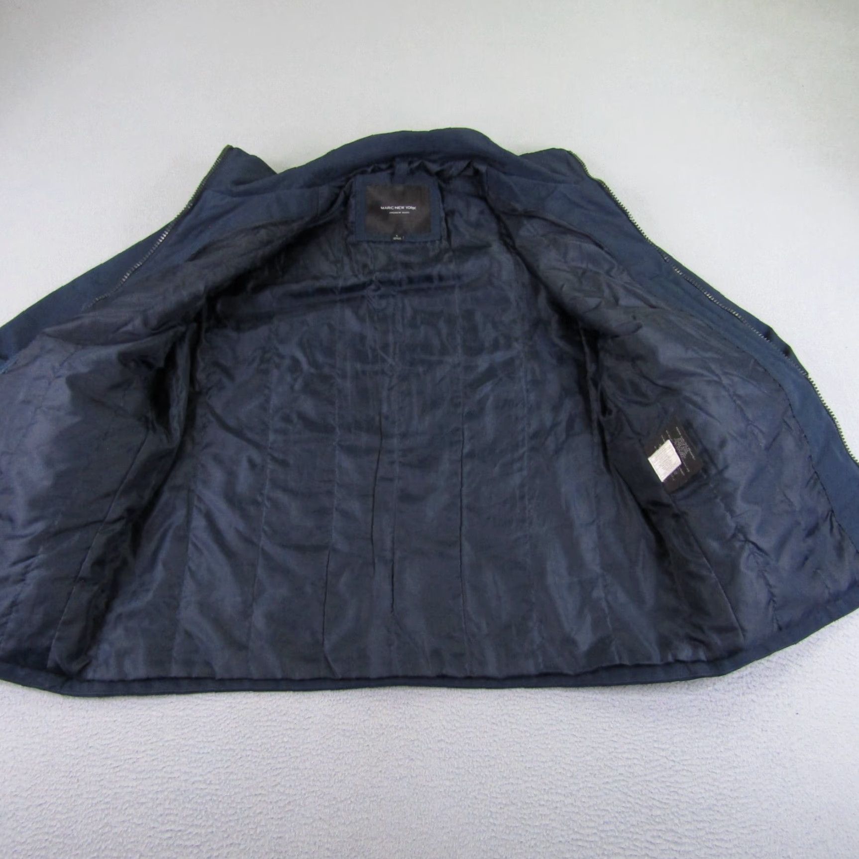 Andrew Marc Andrew Marc New York Jacket Womens L Blue Full Zip Windbreaker Coat Lined Size L / US 10 / IT 46 - 7 Thumbnail