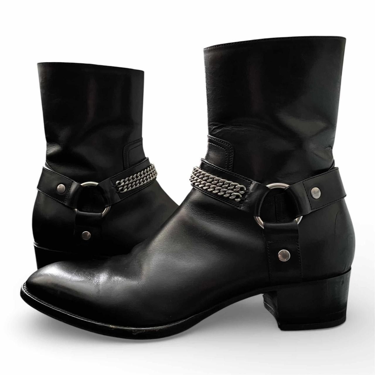 Saint Laurent Paris Saint Laurent Paris FW13 Chain Wyatt Harness Boots Size US 9 / EU 42 - 3 Thumbnail