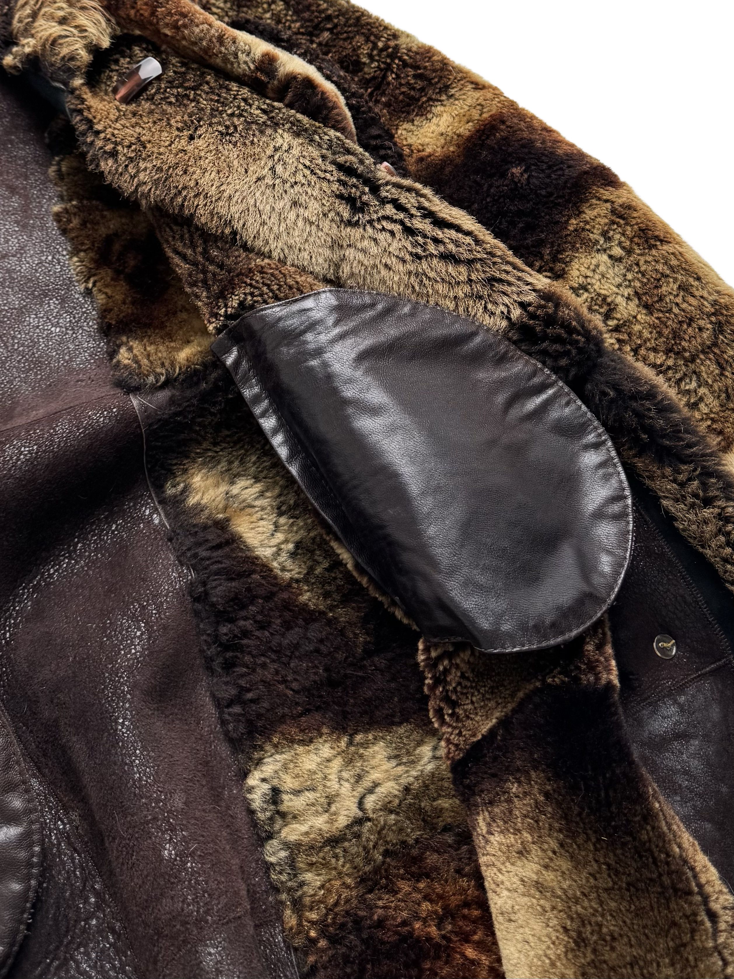 Vintage Vintage Real Sheepskin Hooded Coat Size L / US 10 / IT 46 - 14 Thumbnail