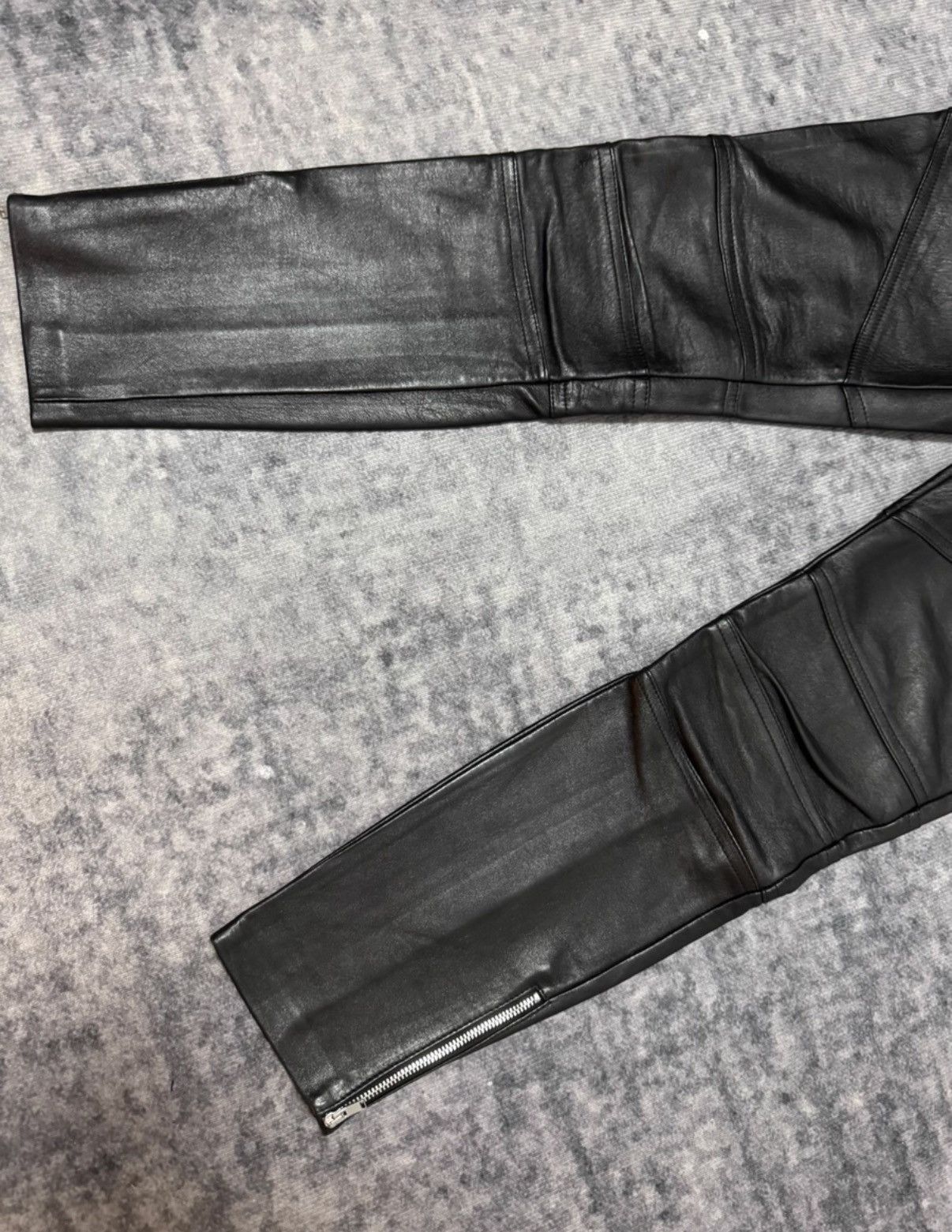 Saint Laurent Paris SLP 16FW Multi-Zip Full Lambskin Motorcycle Leather Pants Size US 32 / EU 48 - 3 Thumbnail