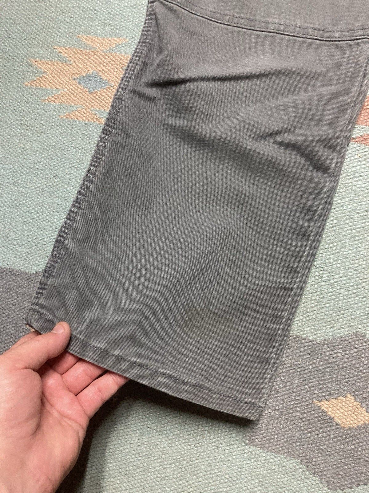 Vintage Dickies canvas carpenter pants double knee gray skater 36x33 Size US 36 / EU 52 - 2 Thumbnail