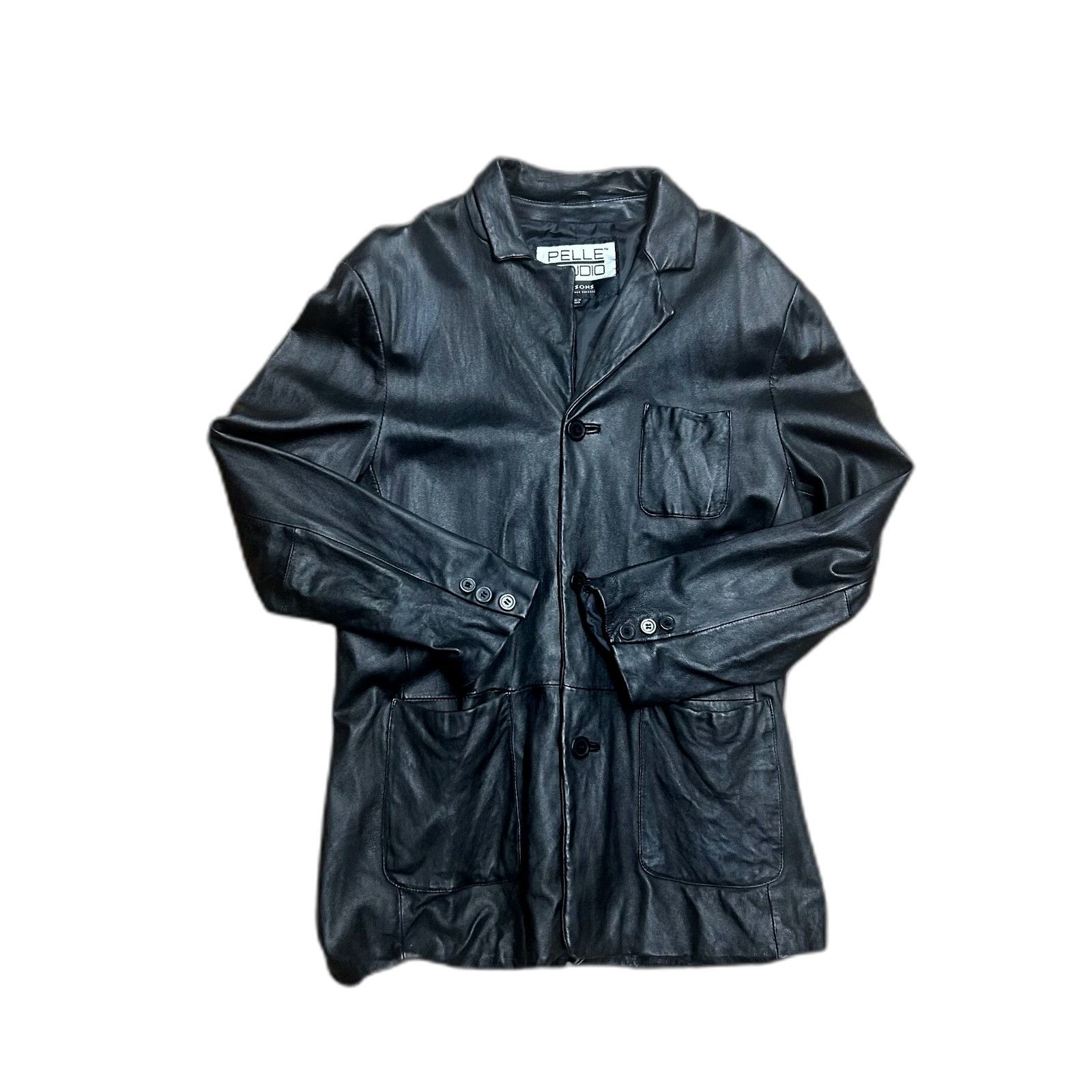 Wilsons Leather Vintage Y2K Wilson'S Leather Pelle Studio Minimalist Goth Bl Size US L / EU 52-54 / 3 - 1 Thumbnail
