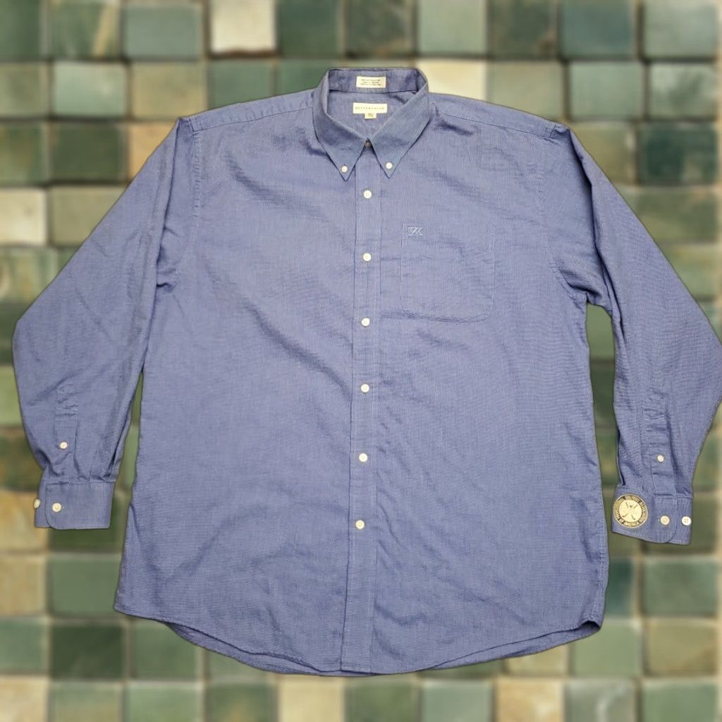 Cutter & Buck Cutter & Buck Shirt Mens 2XL Blue Oxford PGA Golf Button Down Long Sleeve Size US XXL / EU 58 / 5 - 1 Thumbnail