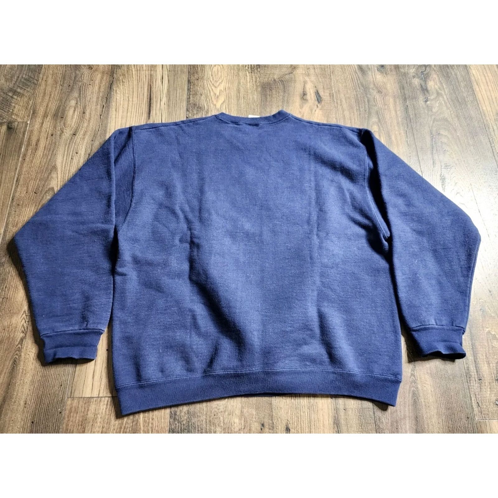 Fruit Of The Loom Vintage Washington DC Embroidered Monuments Crewneck Sweatshirt Mens XL Blue 90s USA Flag Graphic Print Pullover Cotton Sweatshirt Size US XL / EU 56 / 4 - 2 Thumbnail