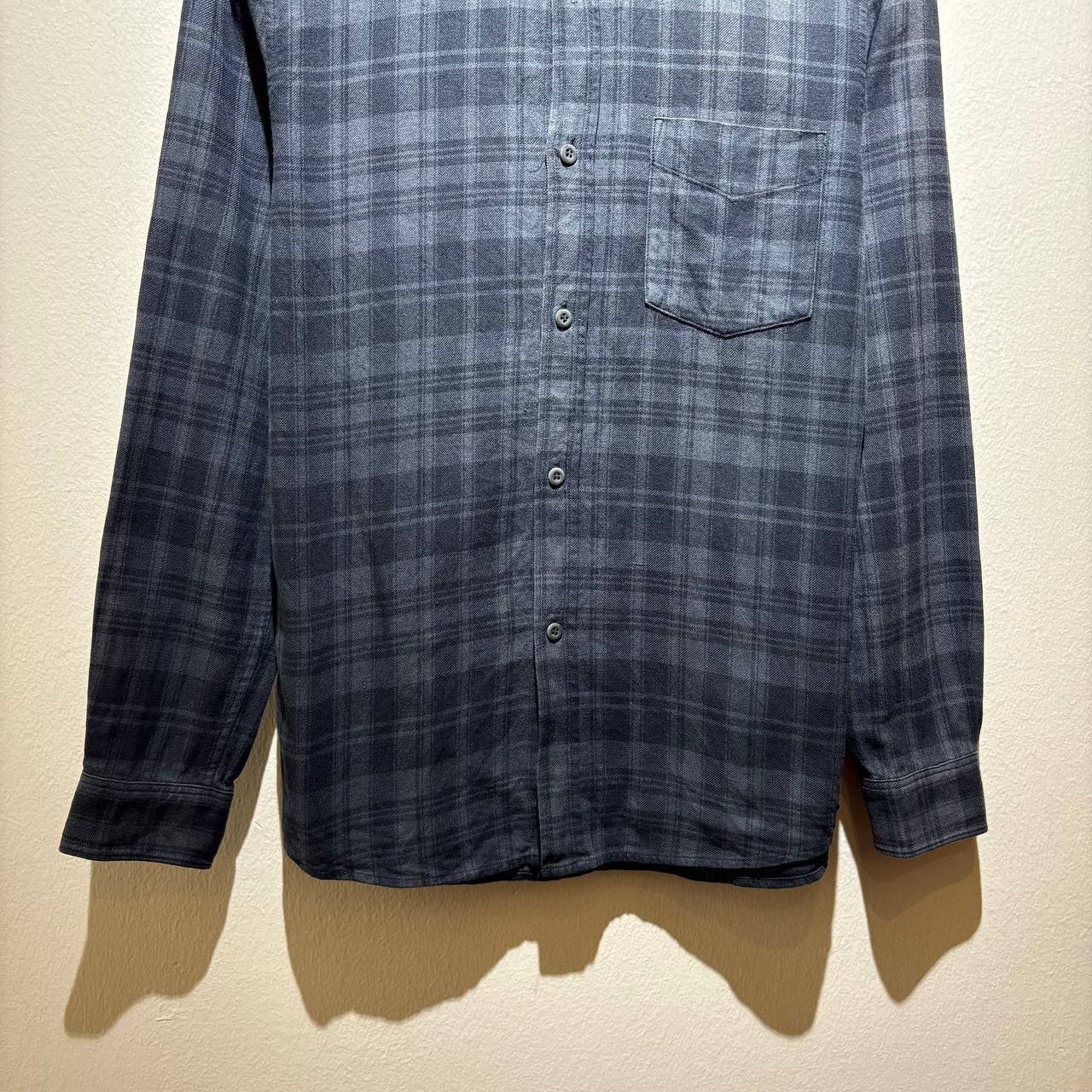 A.P.C. APC Plaid Black Grey Flannel Button Up Shirt Size US XS / EU 42 / 0 - 4 Thumbnail
