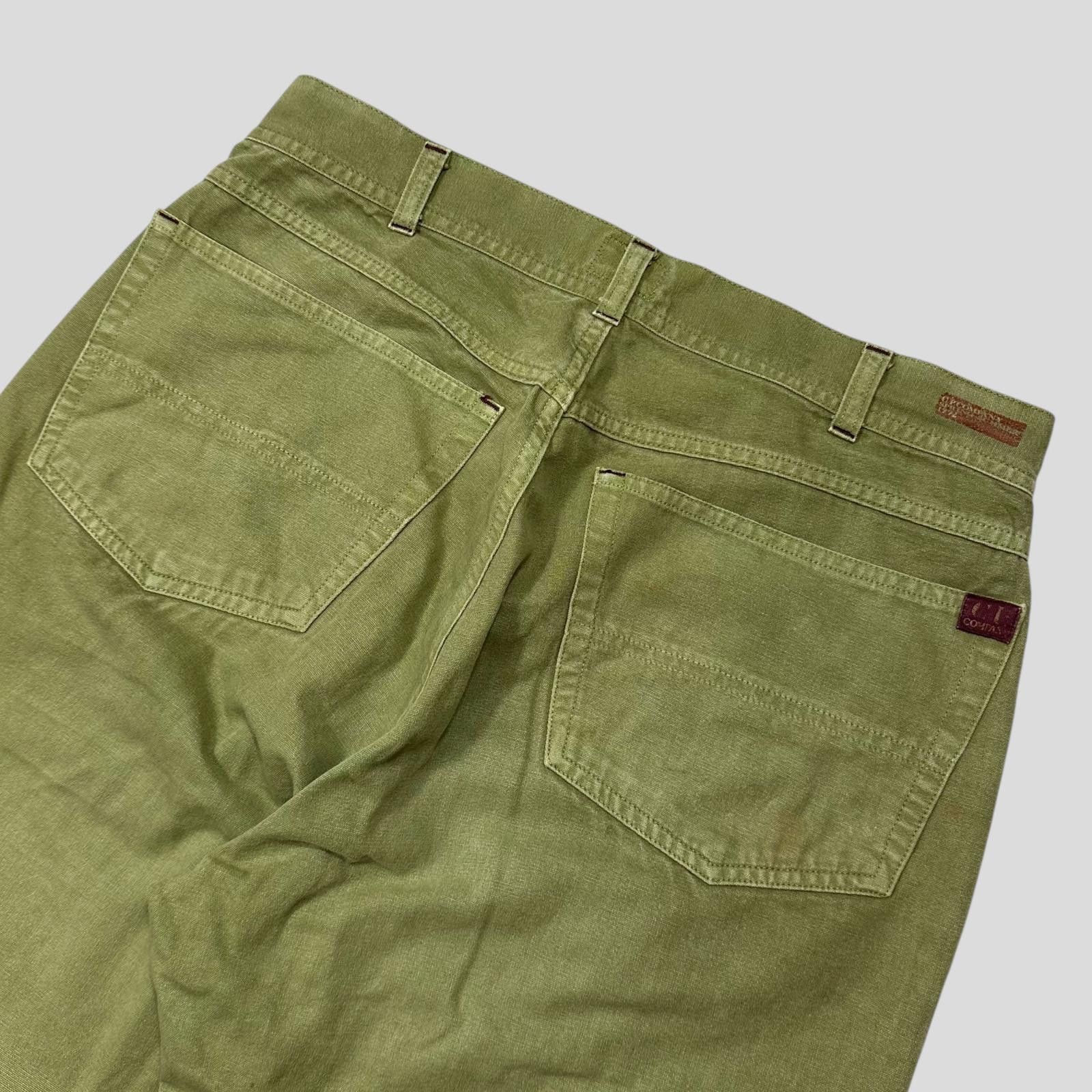 C.P. Company CP Company 1992 Ideas Massimo Osti Green Logo Trousers - 31 Size US 31 - 4 Thumbnail