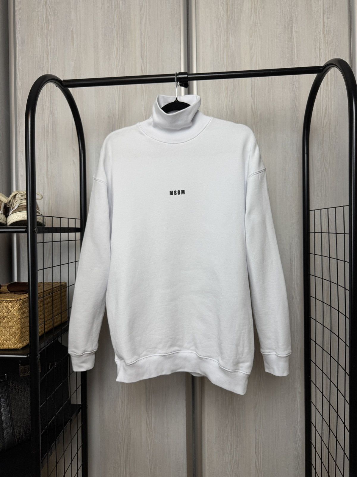 MSGM MSGM Milano white center logo turtleneck sweatshirt Size XS / US 0-2 / IT 36-38 - 1 Thumbnail