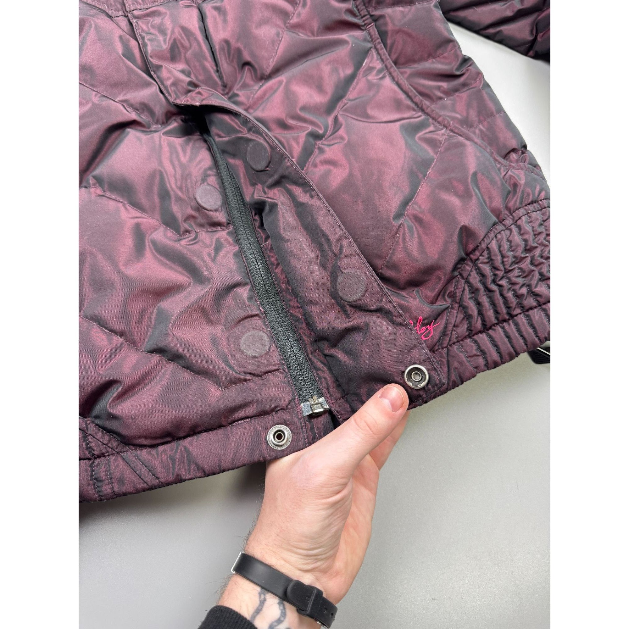 Oakley Vintage Oakley Software Iridescent Puffer Jacket (YG014) Size S / US 4 / IT 40 - 7 Thumbnail
