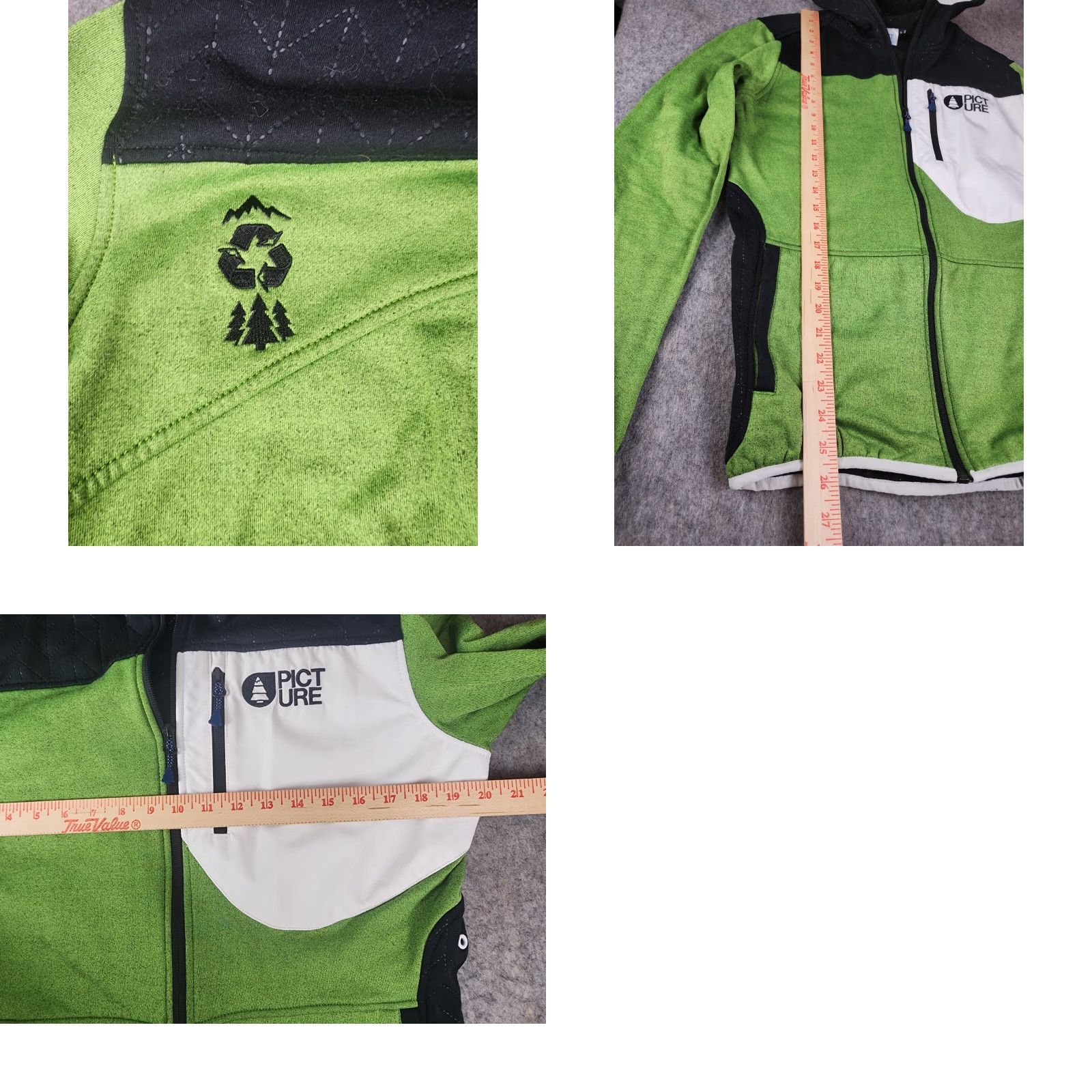 Vintage Picture Organic Lightweight Jacket Hood Green L Full Zip Dry Fit Women’s Size L Size L / US 10 / IT 46 - 8 Thumbnail