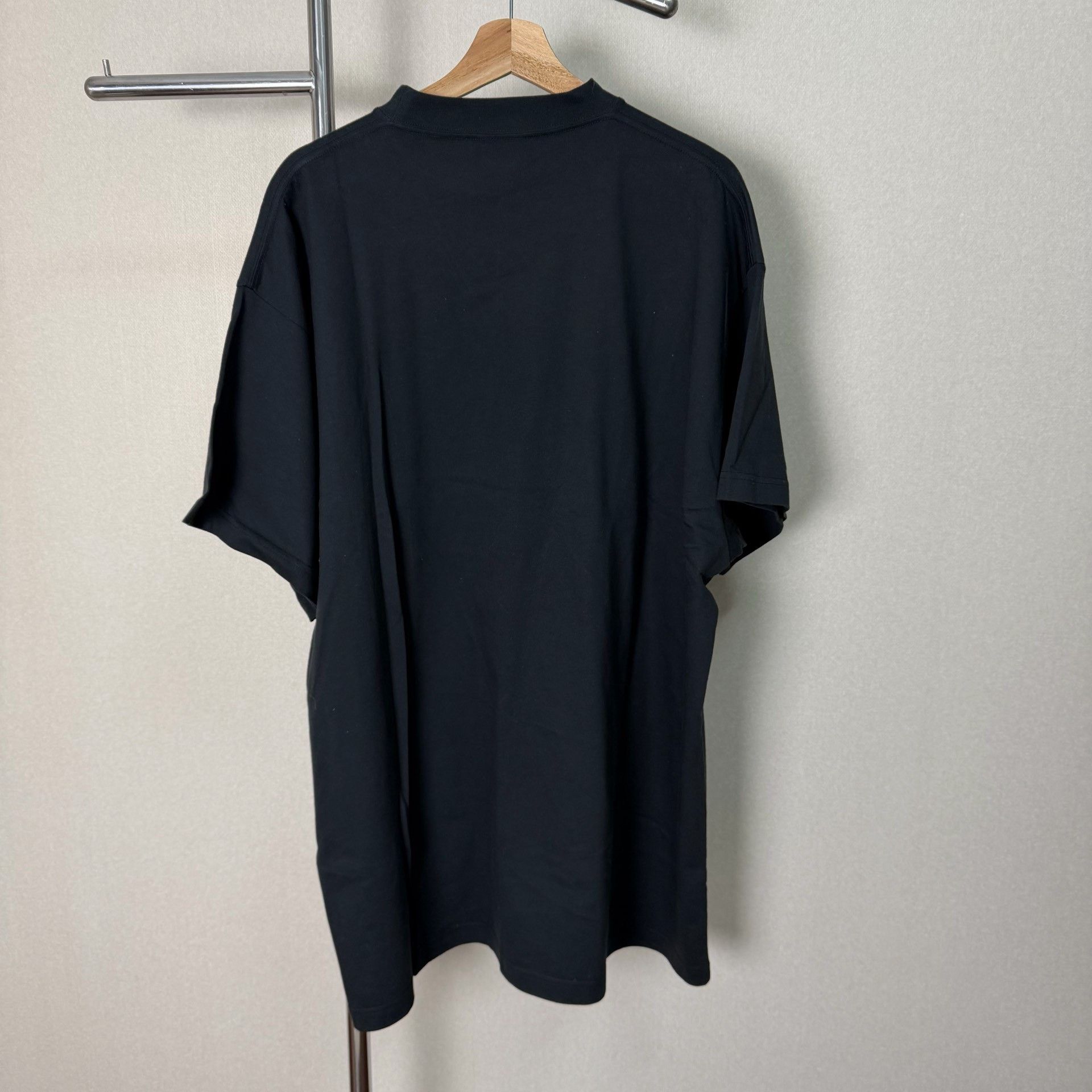 Balenciaga Balenciaga SS23 Oversized Plain T-Shirt Black Size US L / EU 52-54 / 3 - 2 Thumbnail