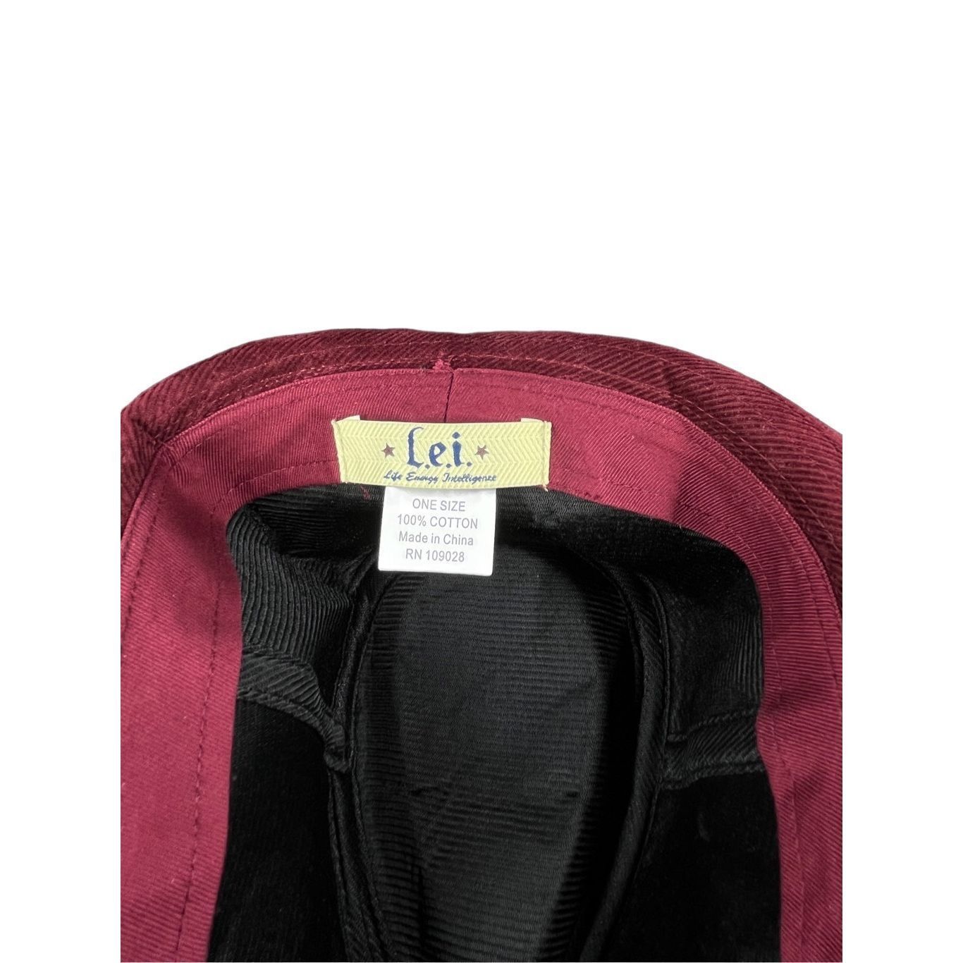 L.E.I. Vintage LEI burgundy corduroy Y2K fedora Size ONE SIZE - 6 Thumbnail