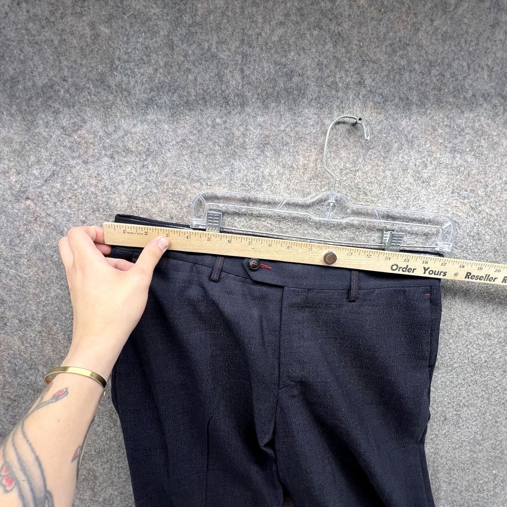 Robert Graham Robert Graham Dress Pants Mens 40 Blue Wool Silk Blend Flat Front Lined Trouser Size US 40 / EU 56 - 6 Thumbnail