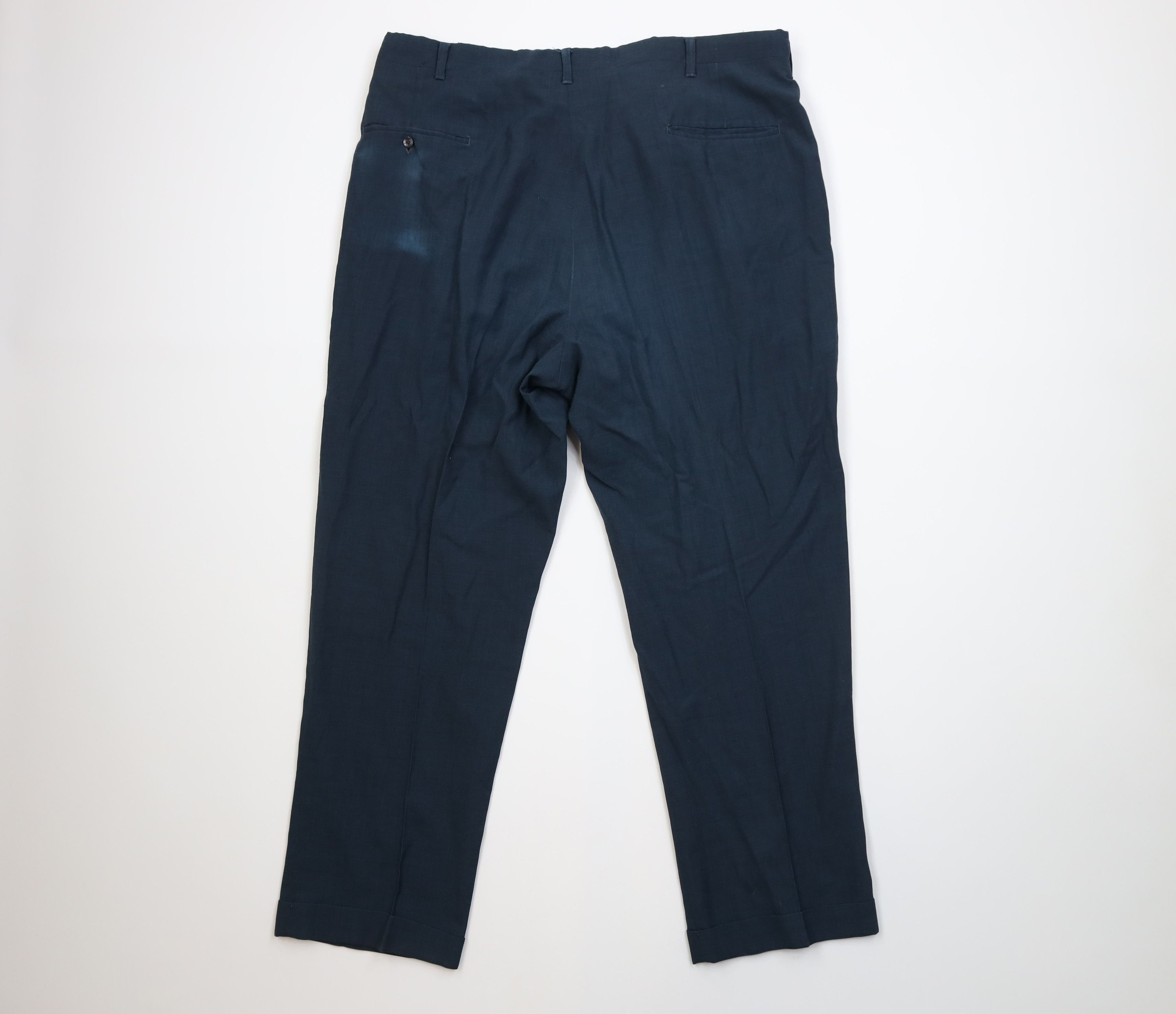 Vintage Vintage 50s Streetwear Lightweight Worsted Wool Pants USA Size US 38 / EU 54 - 9 Thumbnail