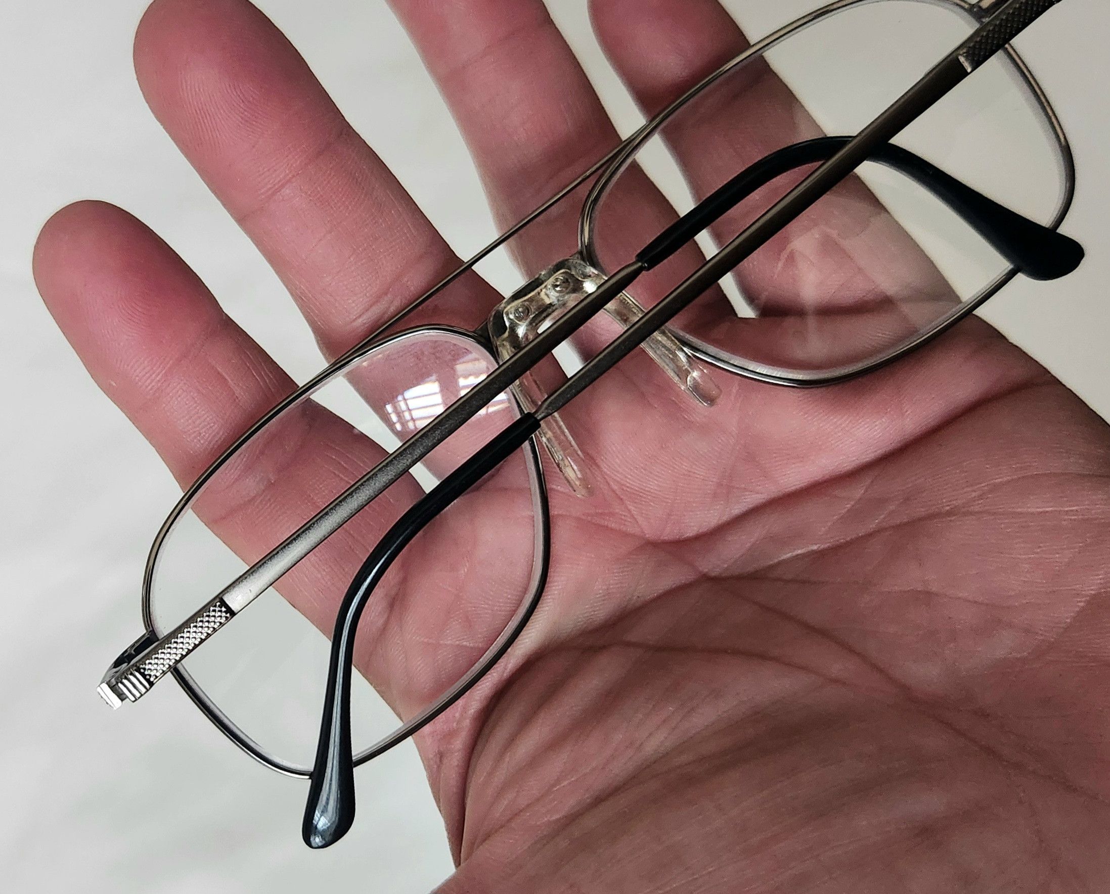 Stetson × Vintage Stetson 178 Zyloware 057 Eyeglasses Frame Men's Silver Size ONE SIZE - 7 Thumbnail