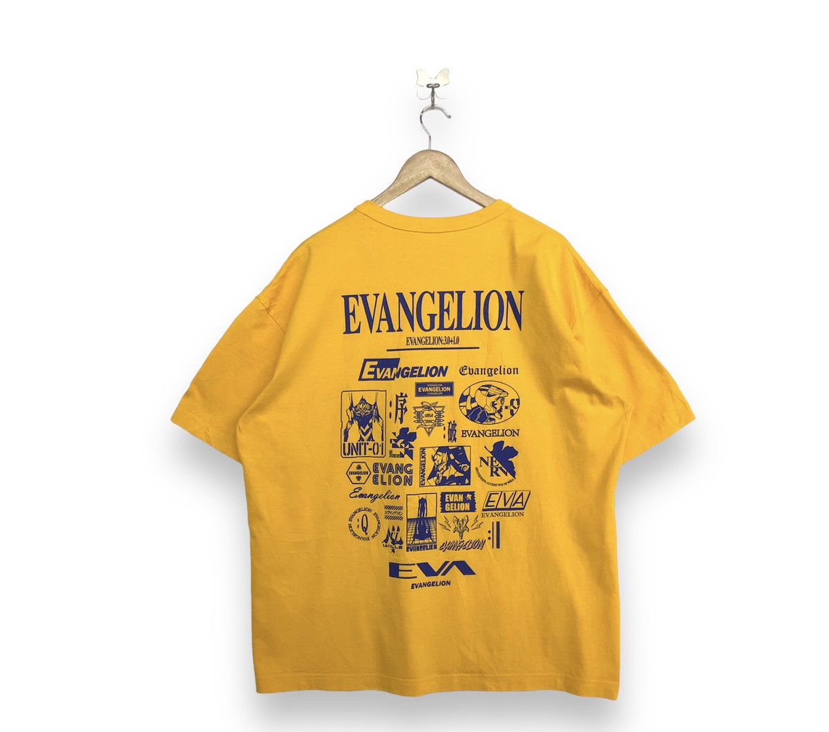 GU Evangelion X GU Anime Graphic Backprint Shirt Size US XL / EU 56 / 4 - 1 Thumbnail