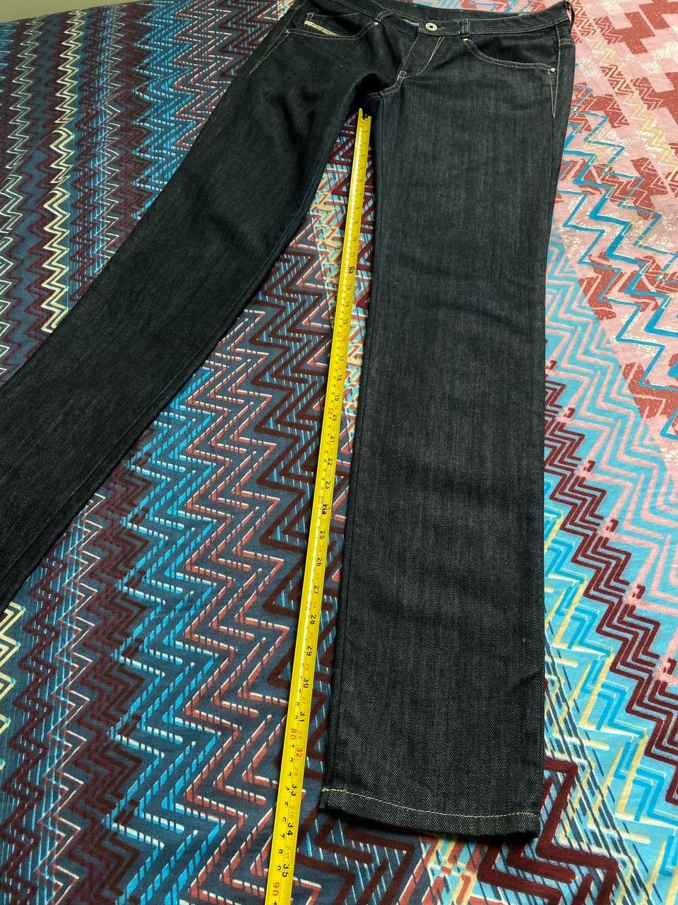 Diesel × Japanese Brand Slim Straight Jeans Pants Trousers Low Rise Size 30" / US 8 / IT 44 - 11 Thumbnail