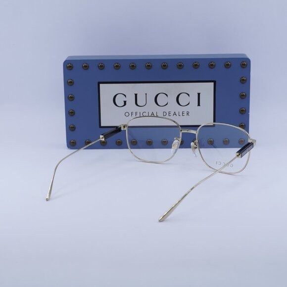 Gucci 🕶️ New Gucci GG1312O 002 Gold Eyeglasses 57mm Size ONE SIZE - 11 Thumbnail