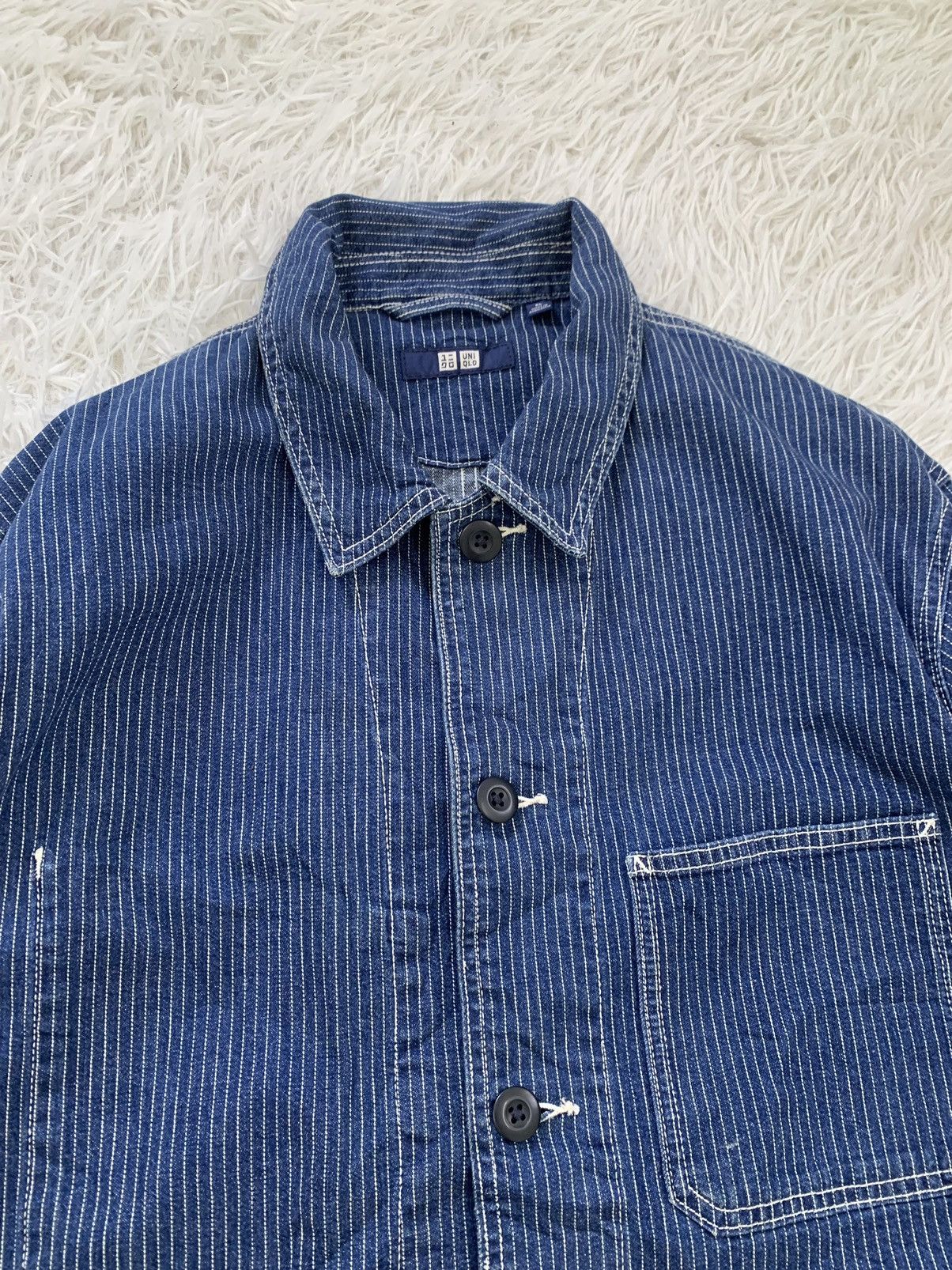 Uniqlo Uniqlo Hickory Stripes Style Jacket Size US XL / EU 56 / 4 - 5 Thumbnail