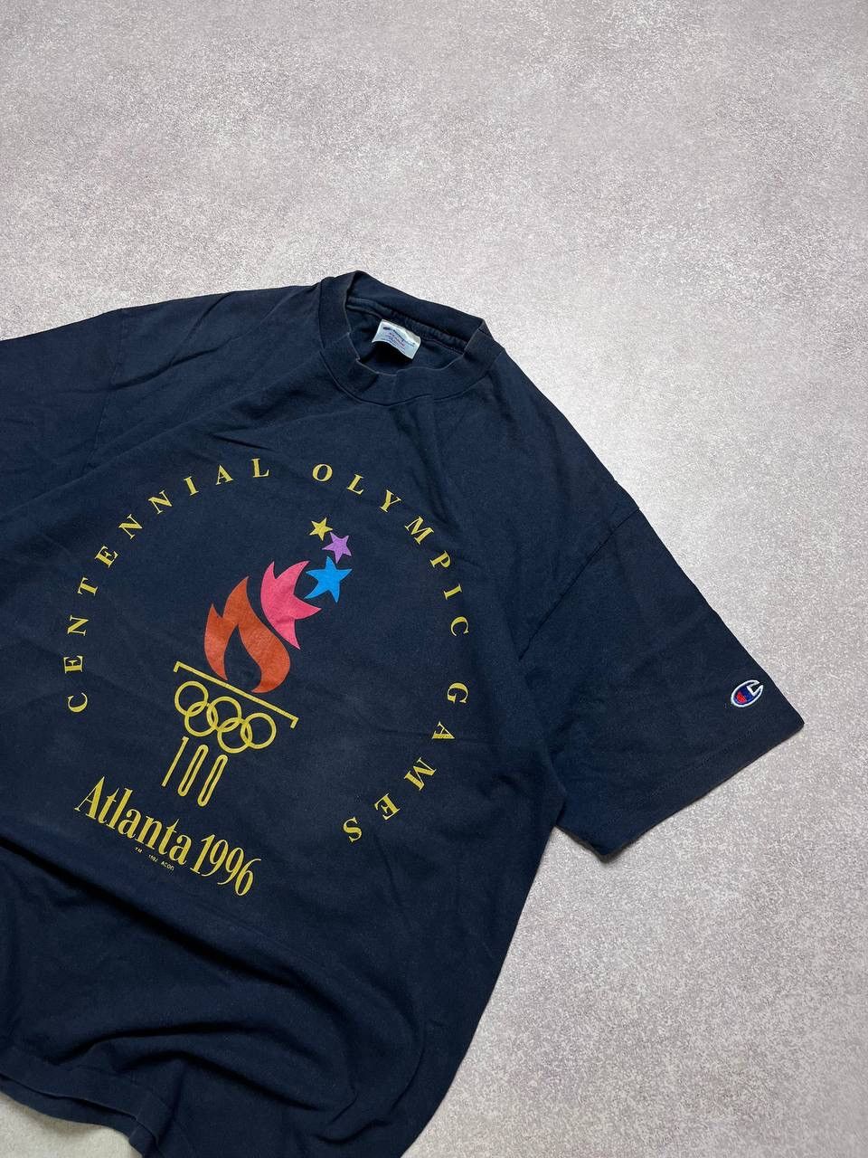 USA Olympics × Vintage Vintage Champion Atlanta Olympic 1996 Boxy T-shirt XL Size US XL / EU 56 / 4 - 2 Thumbnail