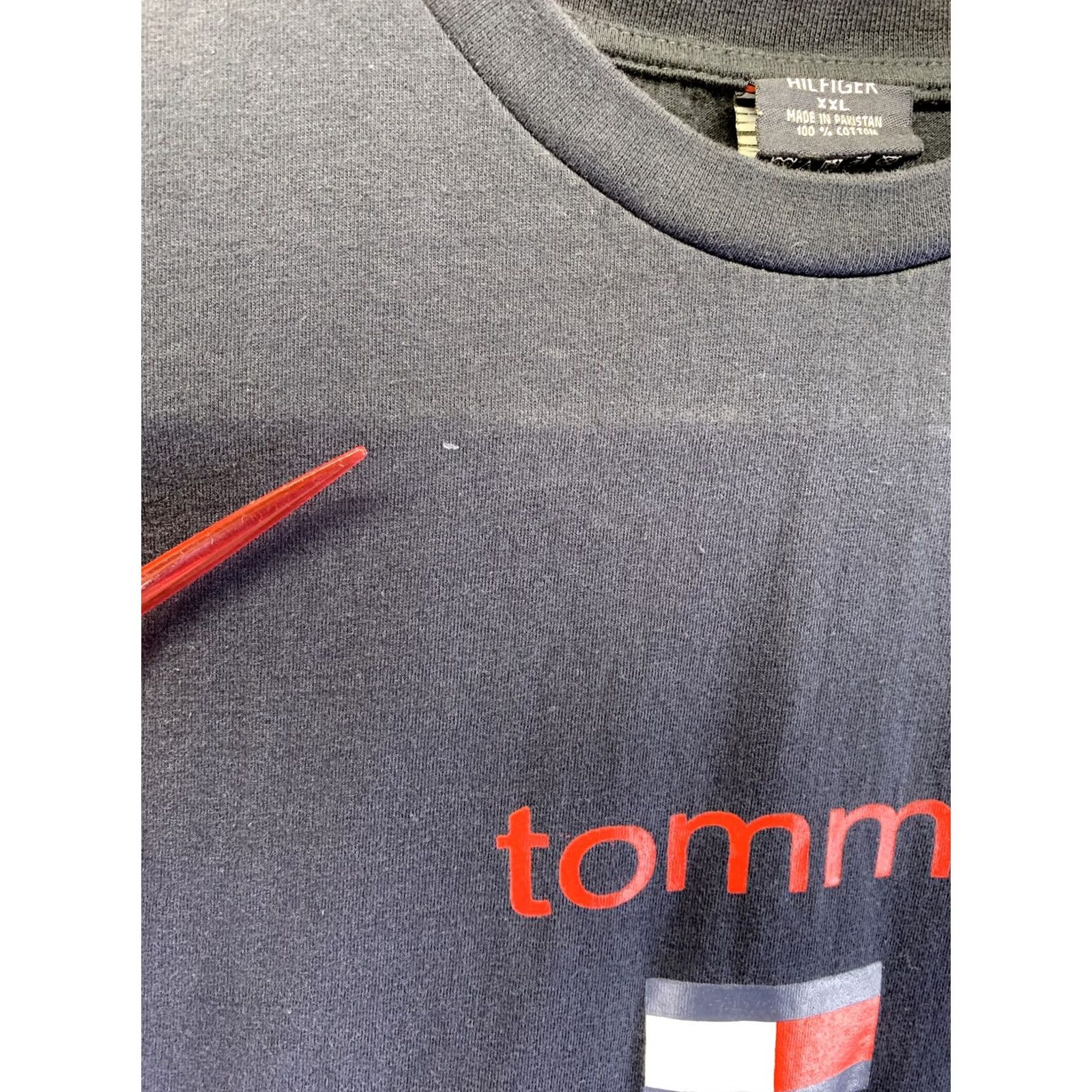 Tommy Hilfiger VINTAGE Tommy Hilfiger Shirt Womens 2XL Blue Cotton Logo Crew Neck Short Sleeve T-Shirt Modern Casual 90s Designer Theme Mens Womens Size XXL / US 16-18 / IT 52-54 - 5 Thumbnail
