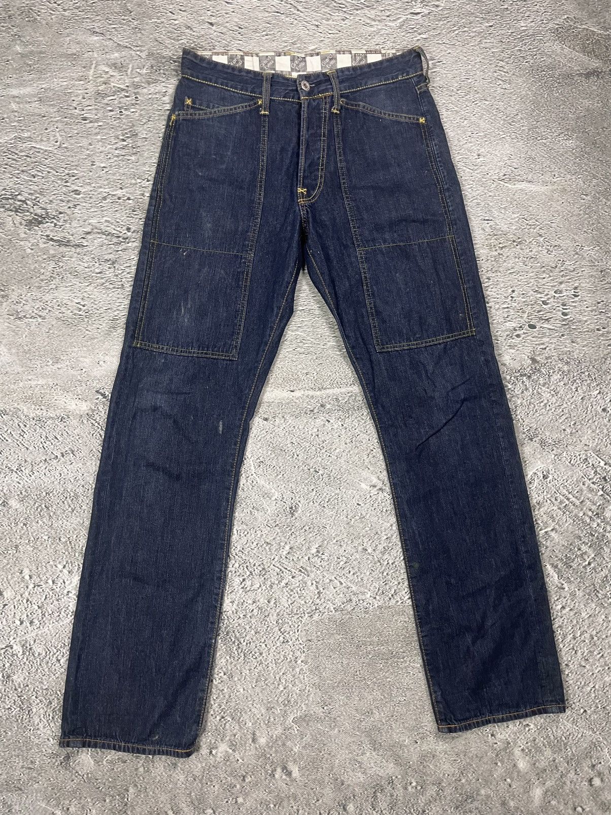 Evisu Evisu jeans vintage blue denim red racing genes double knee Size US 30 / EU 46 - 6 Thumbnail