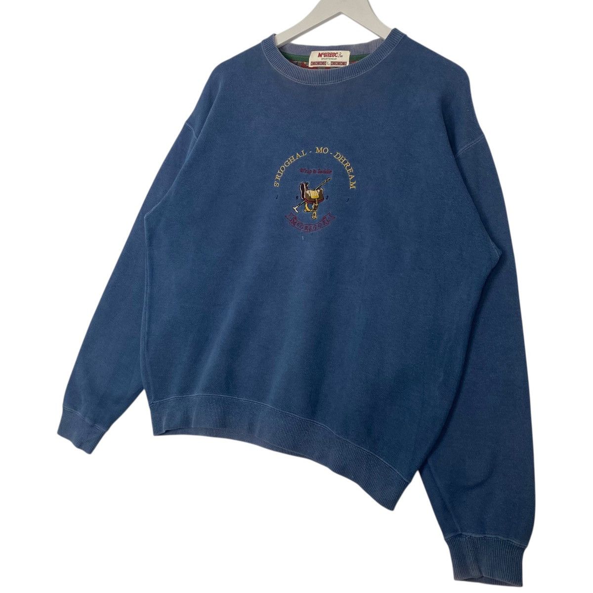 Vintage Vintage Mgrecor Sportwear Big Logo Crewneck Sweatshirt Blue Size US L / EU 52-54 / 3 - 2 Thumbnail