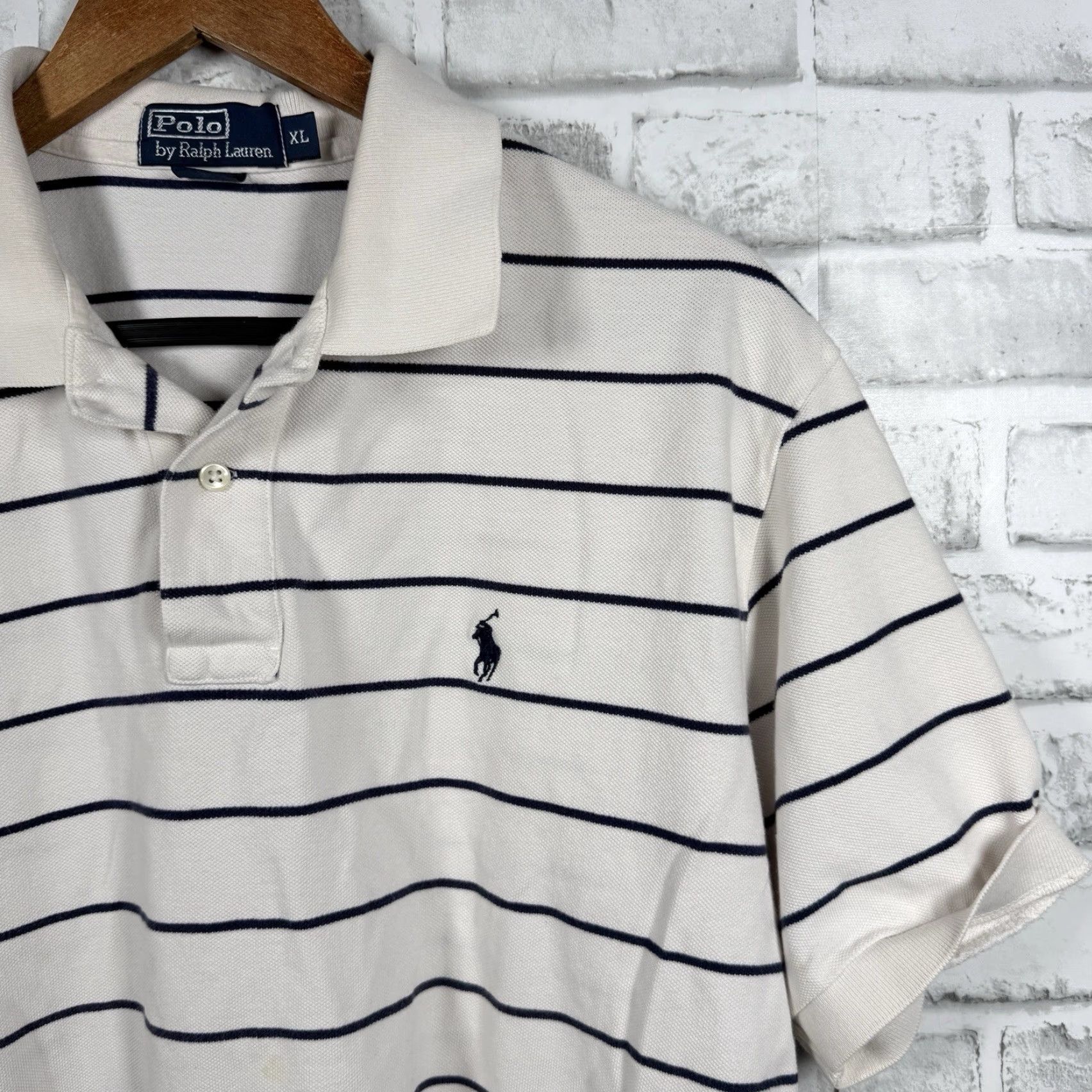 Polo Ralph Lauren Polo Ralph Lauren Striped 100% Cotton Polo Shirt Mens Size XL Size US XL / EU 56 / 4 - 2 Thumbnail