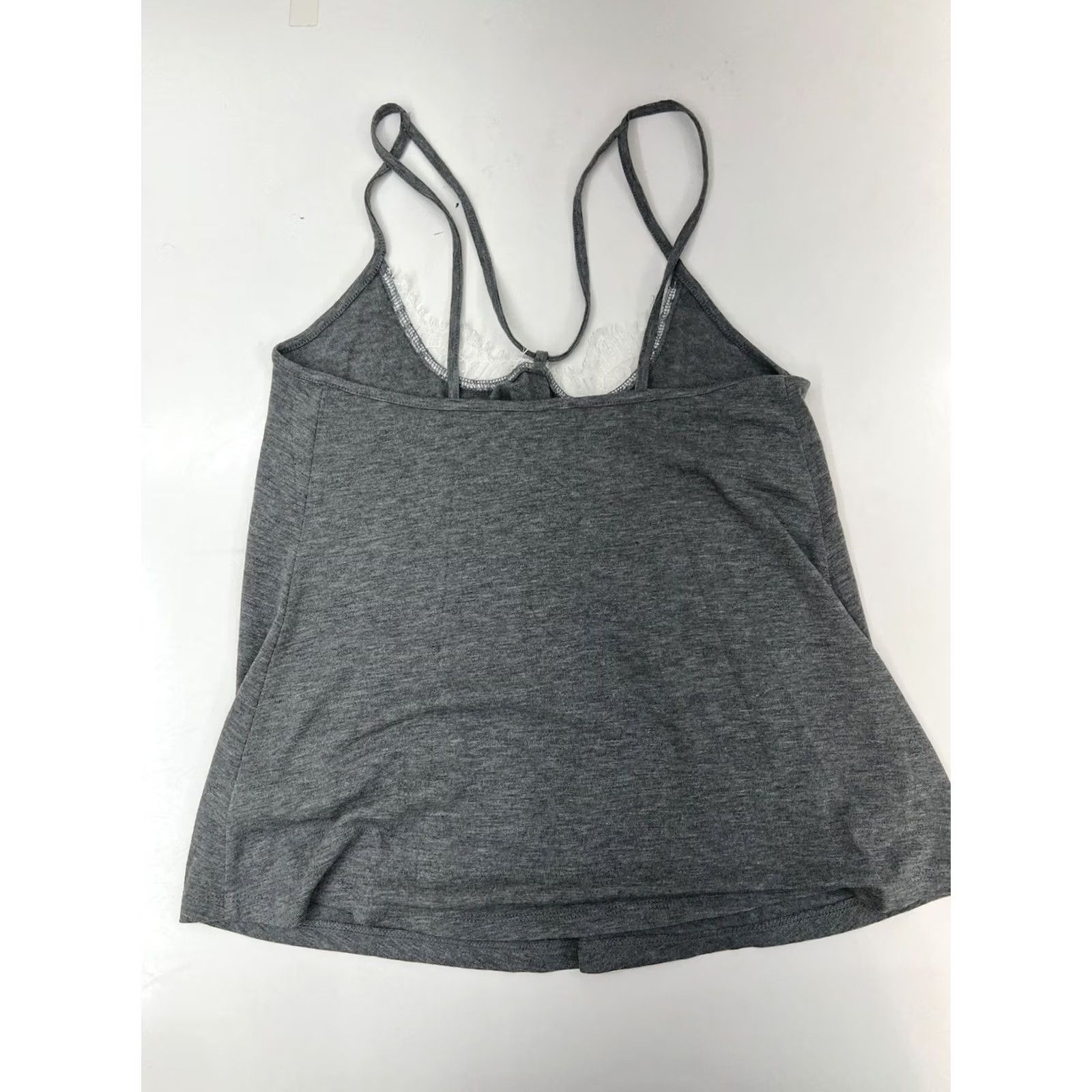 Express Express Tank Top Womens XS Gray Spaghetti Strap Lace Cami Project Size XS / US 0-2 / IT 36-38 - 6 Thumbnail