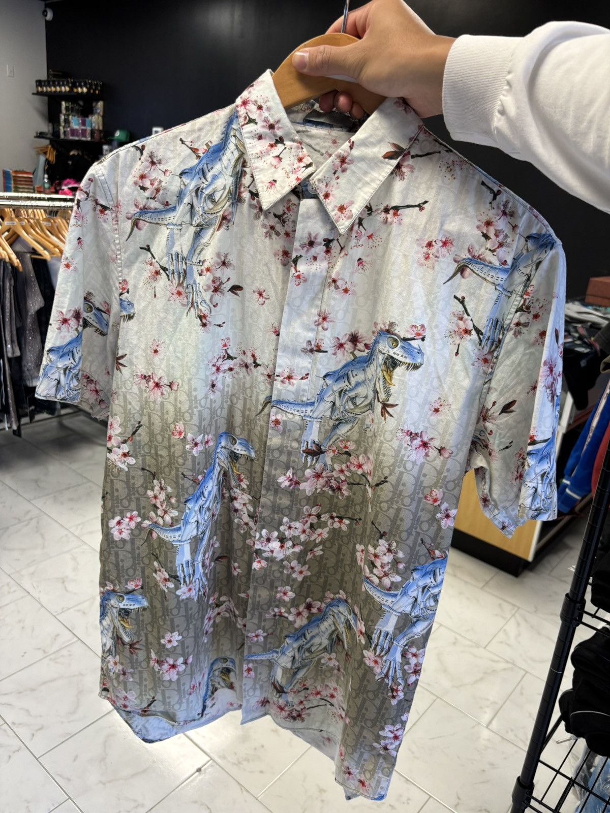 Club Sorayama × Dior Dior Sorayama Oblique button up shirt Size US S / EU 44-46 / 1 - 1 Thumbnail